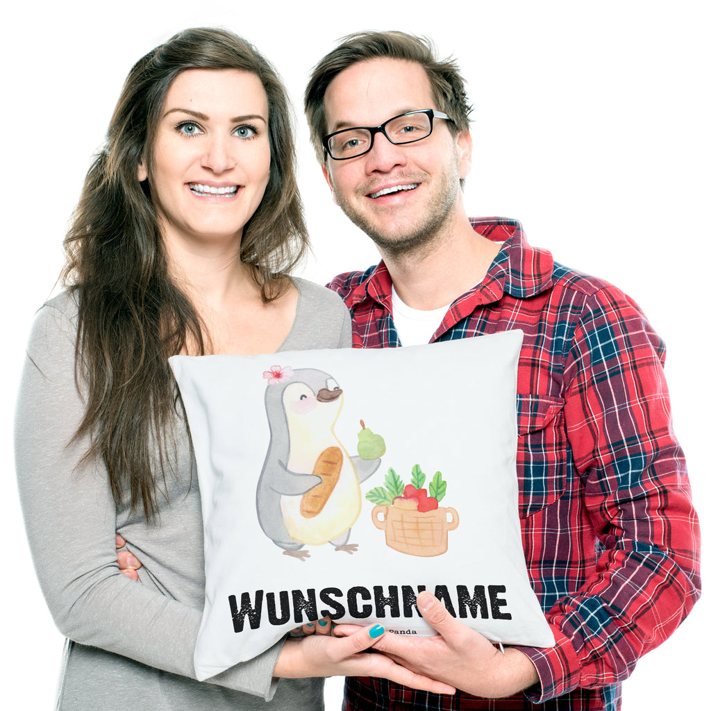Personalisiertes Kissen Obsthändlerin mit Herz Kissen, personalisiert, Name, Wunschname, bedrucken, Kopfkissen, Beruf, Ausbildung, Jubiläum, Abschied, Rente, Kollege, Kollegin, Geschenk, Schenken, Arbeitskollege, Mitarbeiter, Firma, Danke, Dankeschön, Obsthändlerin, Obstverkäuferin, Wochenmarkthändlerin, Obstbäuerin, Obst- und Gemüsehändlerin, Obstplantage