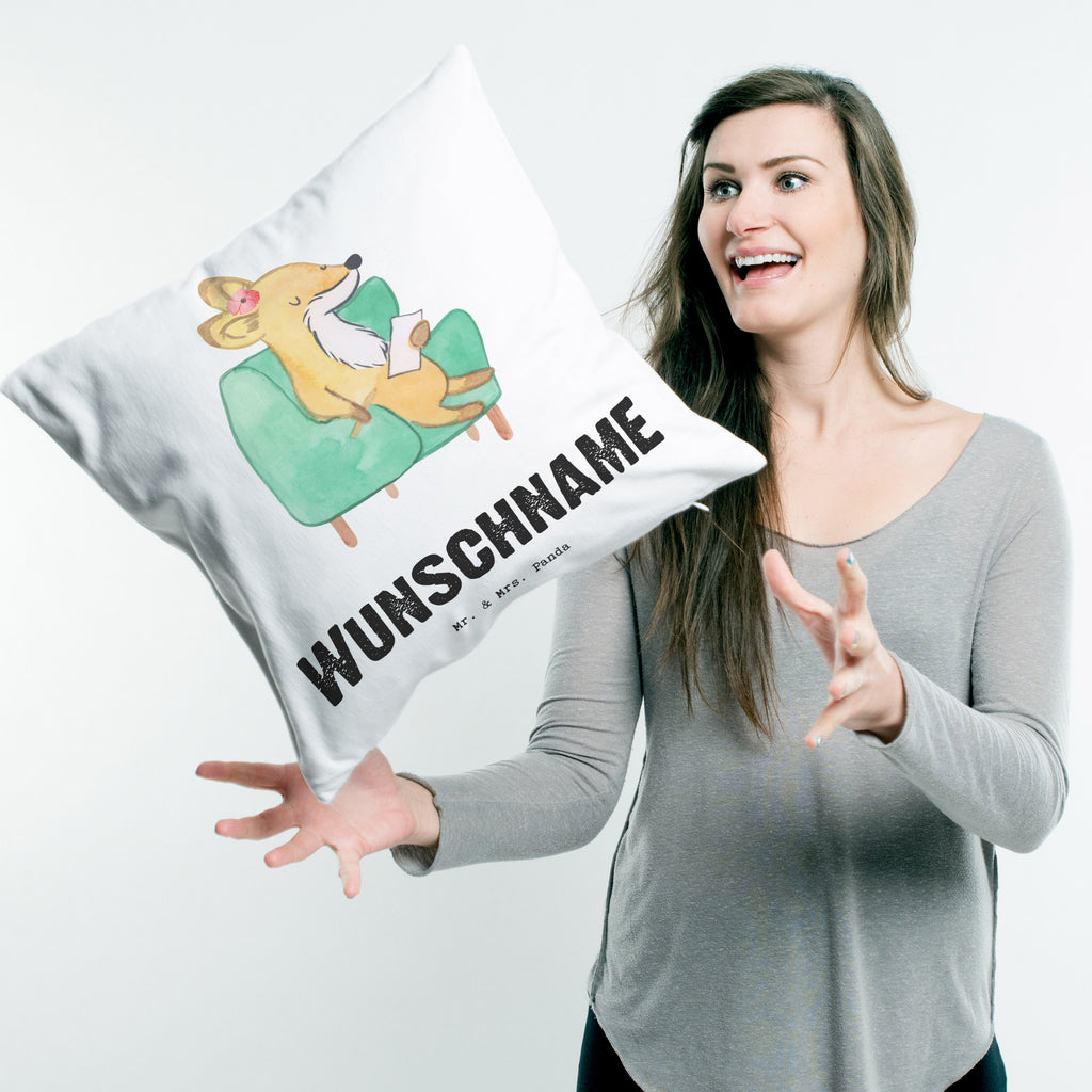 Personalisiertes Kissen Psychologin mit Herz Kissen, personalisiert, Name, Wunschname, bedrucken, Kopfkissen, Beruf, Ausbildung, Jubiläum, Abschied, Rente, Kollege, Kollegin, Geschenk, Schenken, Arbeitskollege, Mitarbeiter, Firma, Danke, Dankeschön