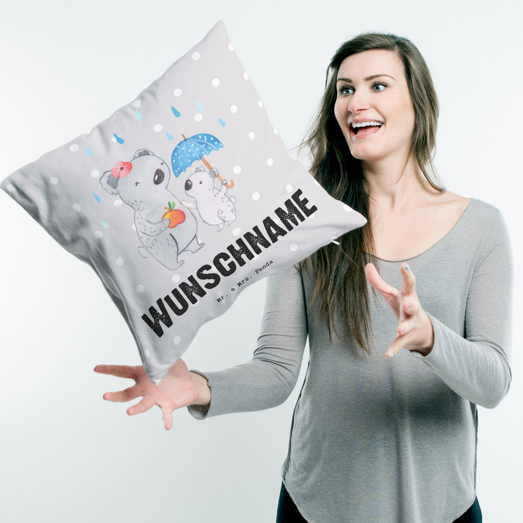 Personalisiertes Kissen Tagesmutter mit Herz Kissen, personalisiert, Name, Wunschname, bedrucken, Kopfkissen, Beruf, Ausbildung, Jubiläum, Abschied, Rente, Kollege, Kollegin, Geschenk, Schenken, Arbeitskollege, Mitarbeiter, Firma, Danke, Dankeschön