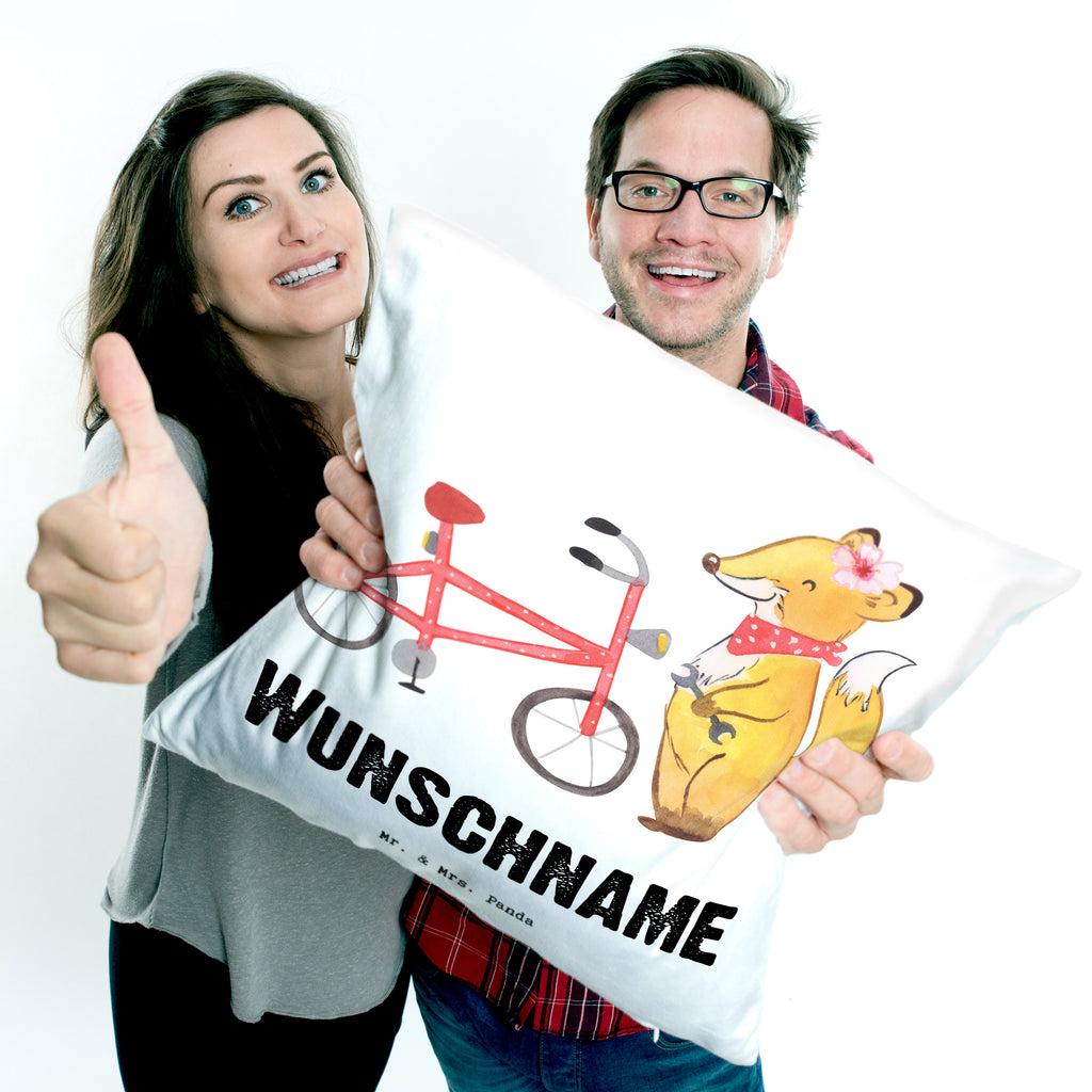 Personalisiertes Kissen Zweirad Mechatronikerin mit Herz Kissen, personalisiert, Name, Wunschname, bedrucken, Kopfkissen, Beruf, Ausbildung, Jubiläum, Abschied, Rente, Kollege, Kollegin, Geschenk, Schenken, Arbeitskollege, Mitarbeiter, Firma, Danke, Dankeschön