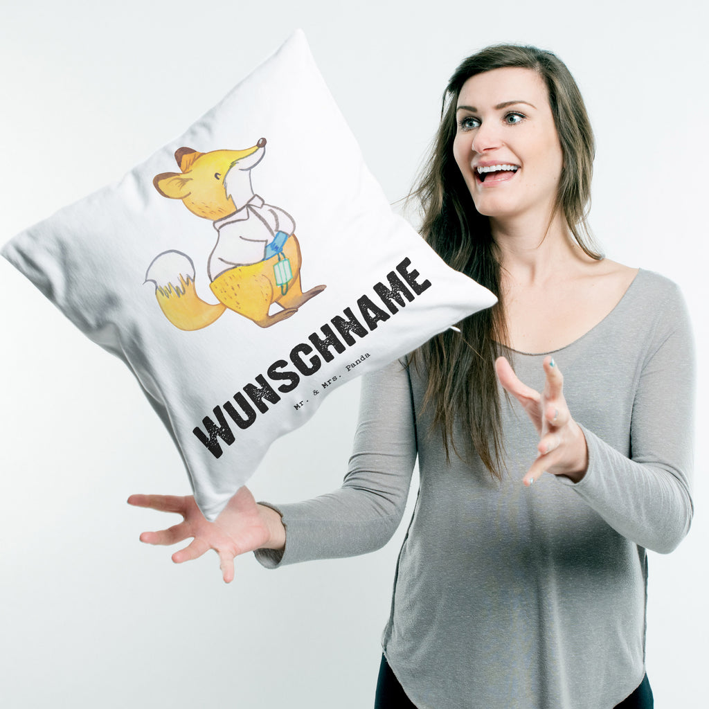 Personalisiertes Kissen Gynäkologe mit Herz Kissen, personalisiert, Name, Wunschname, bedrucken, Kopfkissen, Beruf, Ausbildung, Jubiläum, Abschied, Rente, Kollege, Kollegin, Geschenk, Schenken, Arbeitskollege, Mitarbeiter, Firma, Danke, Dankeschön, Gynäkologe, Frauenarzt, Geschenk Frauenarzt nach Geburt, Geburtshilfe, Frauenarztpraxis