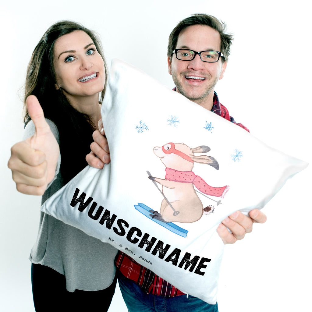 Personalisiertes Kissen Skilehrer mit Herz Kissen, personalisiert, Name, Wunschname, bedrucken, Kopfkissen, Beruf, Ausbildung, Jubiläum, Abschied, Rente, Kollege, Kollegin, Geschenk, Schenken, Arbeitskollege, Mitarbeiter, Firma, Danke, Dankeschön