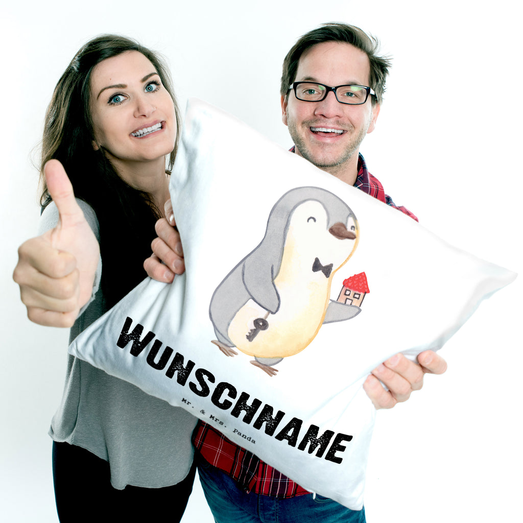 Personalisiertes Kissen Immobilienkaufmann mit Herz Kissen, personalisiert, Name, Wunschname, bedrucken, Kopfkissen, Beruf, Ausbildung, Jubiläum, Abschied, Rente, Kollege, Kollegin, Geschenk, Schenken, Arbeitskollege, Mitarbeiter, Firma, Danke, Dankeschön, Immobilienmakler, Immobilienhändler, Immobilienkaufmann, Immobilienbüro