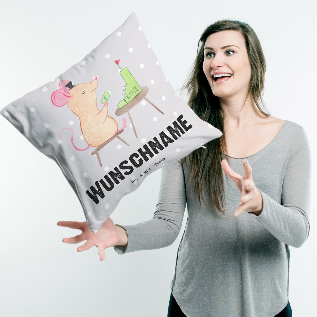 Personalisiertes Kissen Kassierer mit Herz Kissen, personalisiert, Name, Wunschname, bedrucken, Kopfkissen, Beruf, Ausbildung, Jubiläum, Abschied, Rente, Kollege, Kollegin, Geschenk, Schenken, Arbeitskollege, Mitarbeiter, Firma, Danke, Dankeschön, Kassierer, Kassenwart, Mitarbeiter Kasse