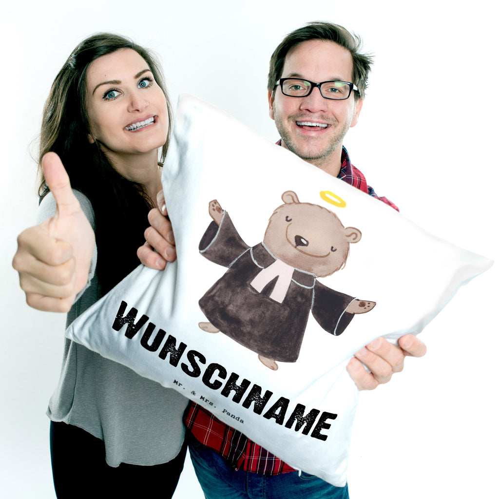 Personalisiertes Kissen Pastor mit Herz Kissen, personalisiert, Name, Wunschname, bedrucken, Kopfkissen, Beruf, Ausbildung, Jubiläum, Abschied, Rente, Kollege, Kollegin, Geschenk, Schenken, Arbeitskollege, Mitarbeiter, Firma, Danke, Dankeschön, Pastor, Diener Gottes<br />Geistlicher, Pfarrer, Prediger<br />Priester, Theologe, Kirche