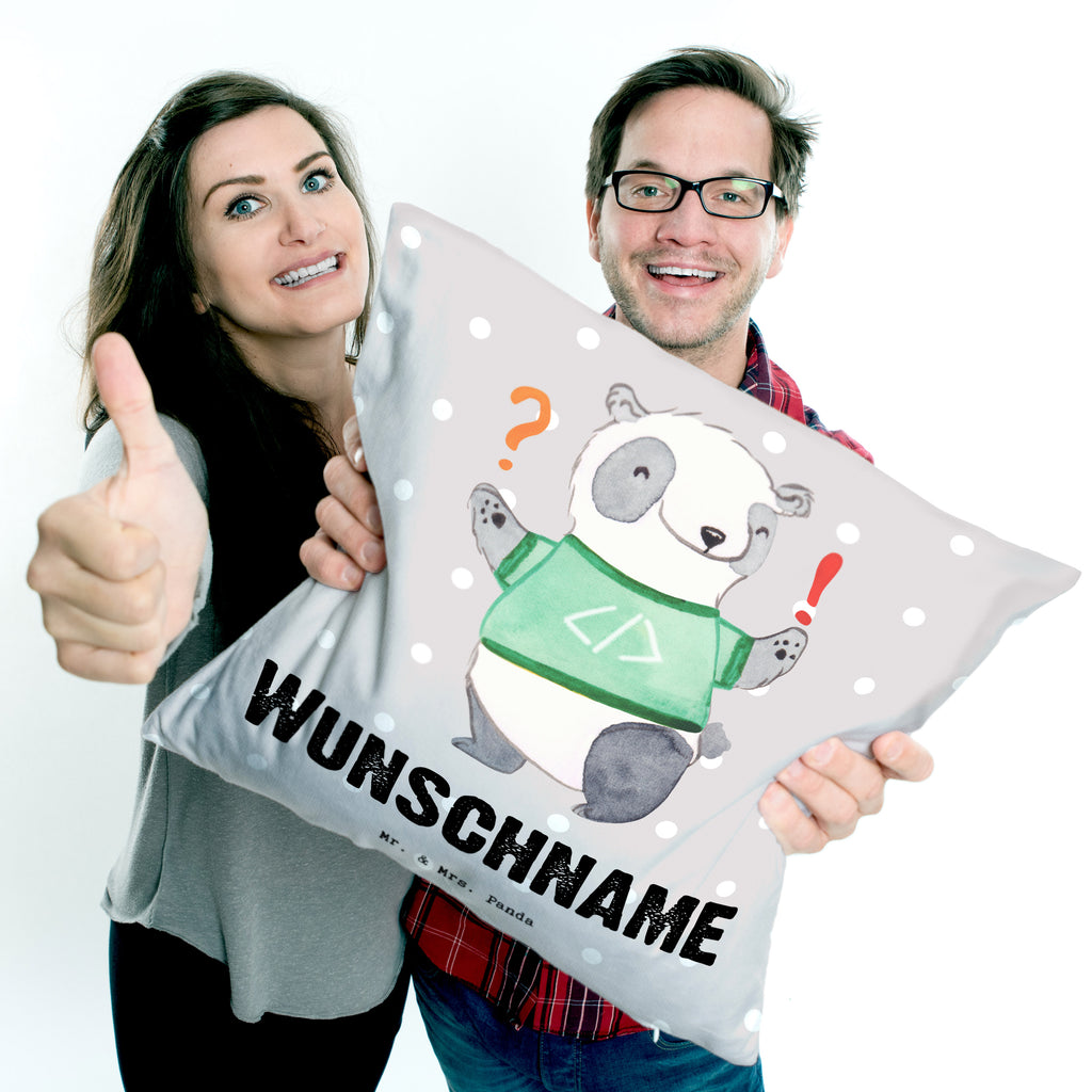 Personalisiertes Kissen Programmierer mit Herz Kissen, personalisiert, Name, Wunschname, bedrucken, Kopfkissen, Beruf, Ausbildung, Jubiläum, Abschied, Rente, Kollege, Kollegin, Geschenk, Schenken, Arbeitskollege, Mitarbeiter, Firma, Danke, Dankeschön, Programmierer, Softwareingenieur, Softwarentwickler, Computerfreak, Datenverarbeiter, Computerfachmann, IT-Spezialist, Nerd