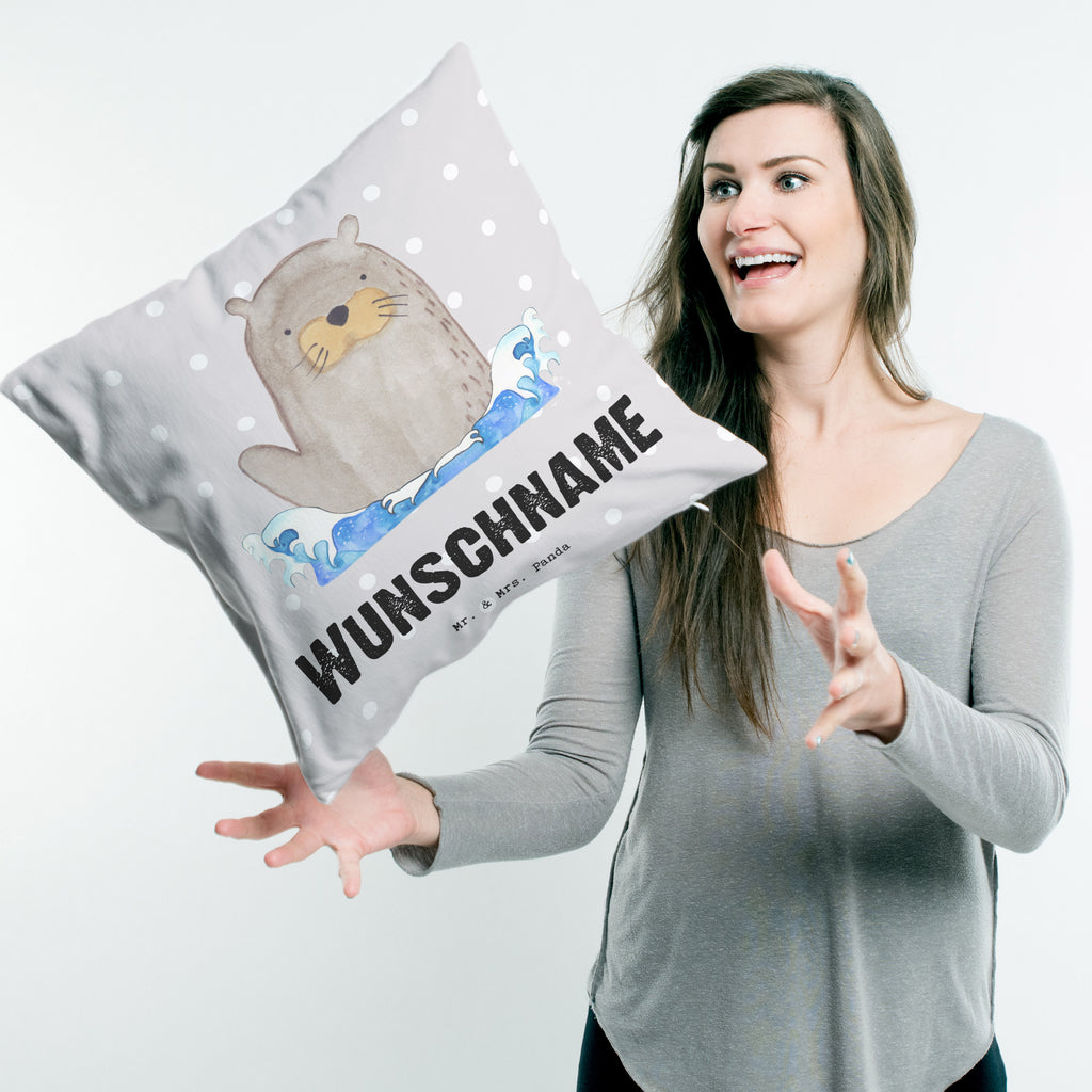 Personalisiertes Kissen Schwimmlehrer mit Herz Kissen, personalisiert, Name, Wunschname, bedrucken, Kopfkissen, Beruf, Ausbildung, Jubiläum, Abschied, Rente, Kollege, Kollegin, Geschenk, Schenken, Arbeitskollege, Mitarbeiter, Firma, Danke, Dankeschön, Schwimmlehrer, Schwimmbad, Schwimmschule, Schwimmverein, Schwimmkurs