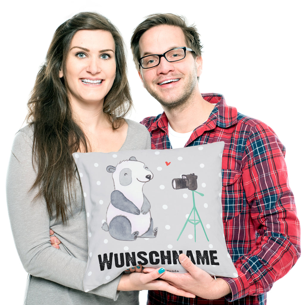 Personalisiertes Kissen Influencer mit Herz Kissen, personalisiert, Name, Wunschname, bedrucken, Kopfkissen, Beruf, Ausbildung, Jubiläum, Abschied, Rente, Kollege, Kollegin, Geschenk, Schenken, Arbeitskollege, Mitarbeiter, Firma, Danke, Dankeschön