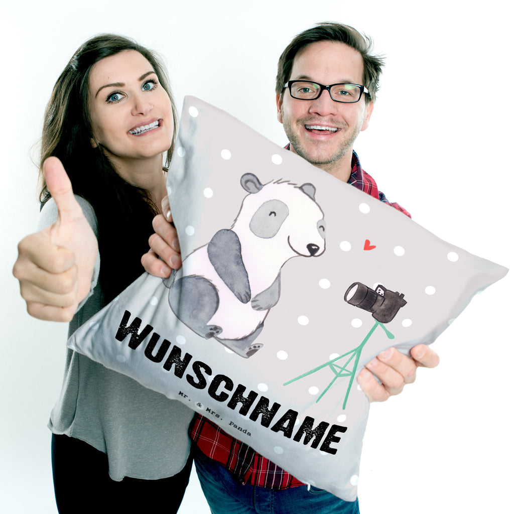 Personalisiertes Kissen Influencer mit Herz Kissen, personalisiert, Name, Wunschname, bedrucken, Kopfkissen, Beruf, Ausbildung, Jubiläum, Abschied, Rente, Kollege, Kollegin, Geschenk, Schenken, Arbeitskollege, Mitarbeiter, Firma, Danke, Dankeschön
