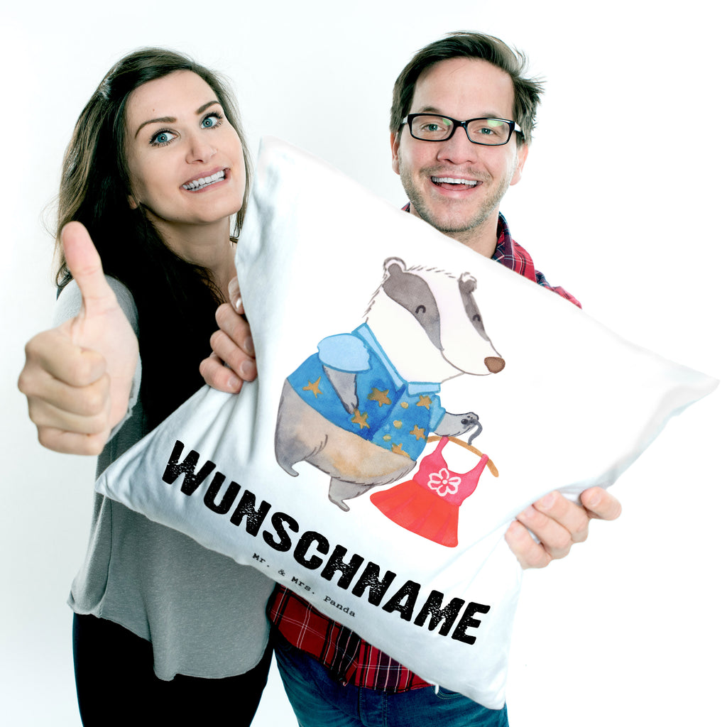 Personalisiertes Kissen Modedesignerin mit Herz Kissen, personalisiert, Name, Wunschname, bedrucken, Kopfkissen, Beruf, Ausbildung, Jubiläum, Abschied, Rente, Kollege, Kollegin, Geschenk, Schenken, Arbeitskollege, Mitarbeiter, Firma, Danke, Dankeschön, Modedesignerin, Fashion Designerin, Modeschöpferin