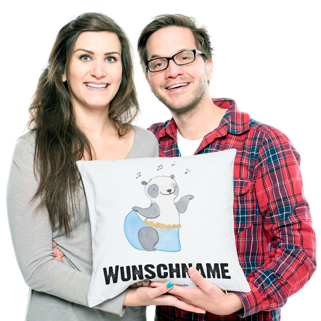 Personalisiertes Kissen Panda Bauchtanz Tage Kissen, personalisiert, Name, Wunschname, bedrucken, Kopfkissen, Geschenk, Sport, Sportart, Hobby, Schenken, Danke, Dankeschön, Auszeichnung, Gewinn, Sportler, Bauchtanz, orientalischer Tanz, Tanzen