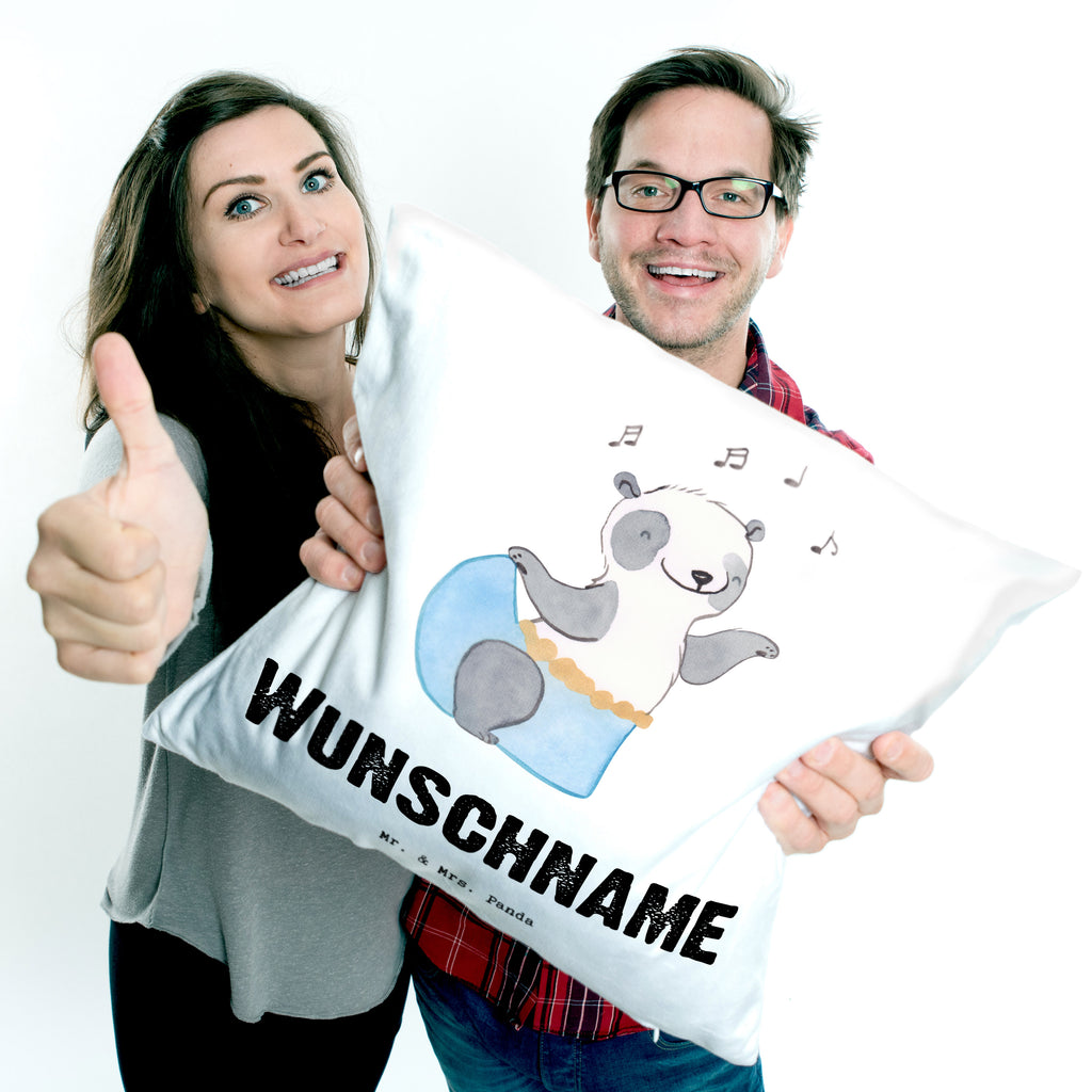Personalisiertes Kissen Panda Bauchtanz Tage Kissen, personalisiert, Name, Wunschname, bedrucken, Kopfkissen, Geschenk, Sport, Sportart, Hobby, Schenken, Danke, Dankeschön, Auszeichnung, Gewinn, Sportler, Bauchtanz, orientalischer Tanz, Tanzen