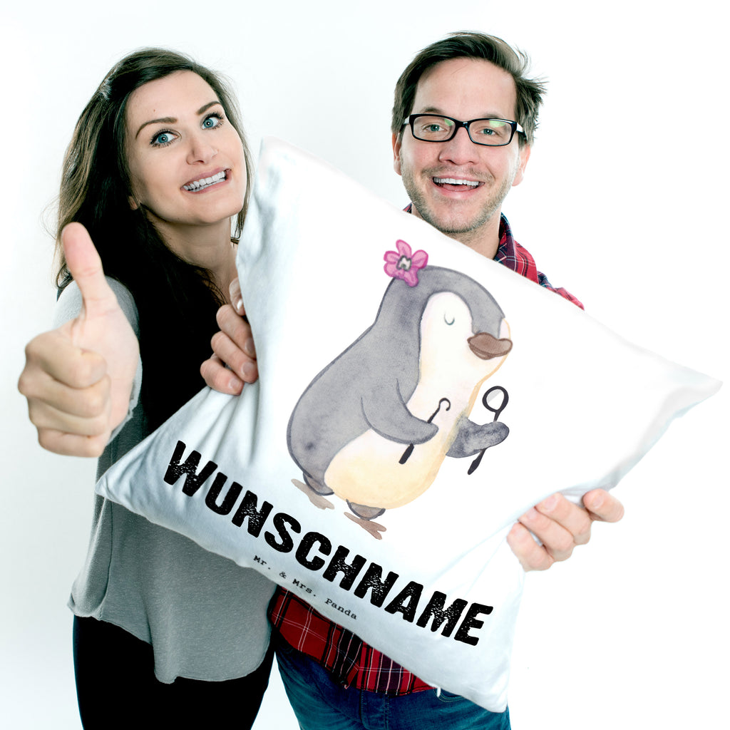 Personalisiertes Kissen Zahnmedizinische Fachangestellte mit Herz Kissen, personalisiert, Name, Wunschname, bedrucken, Kopfkissen, Beruf, Ausbildung, Jubiläum, Abschied, Rente, Kollege, Kollegin, Geschenk, Schenken, Arbeitskollege, Mitarbeiter, Firma, Danke, Dankeschön