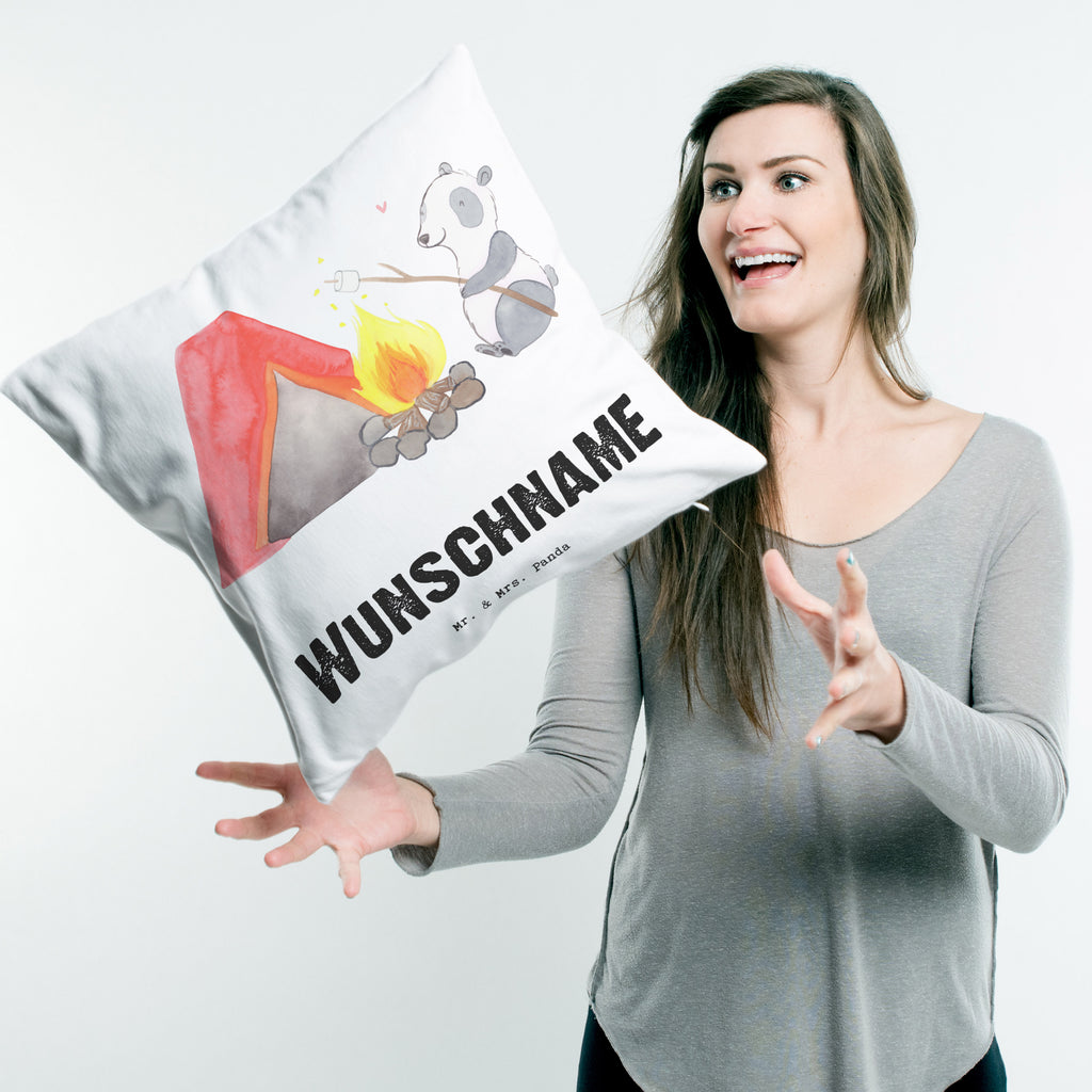 Personalisiertes Kissen Panda Campen Tage Kissen, personalisiert, Name, Wunschname, bedrucken, Kopfkissen, Geschenk, Sport, Sportart, Hobby, Schenken, Danke, Dankeschön, Auszeichnung, Gewinn, Sportler, Campen, Camping, campen gehen, Zelten, Campingplatz