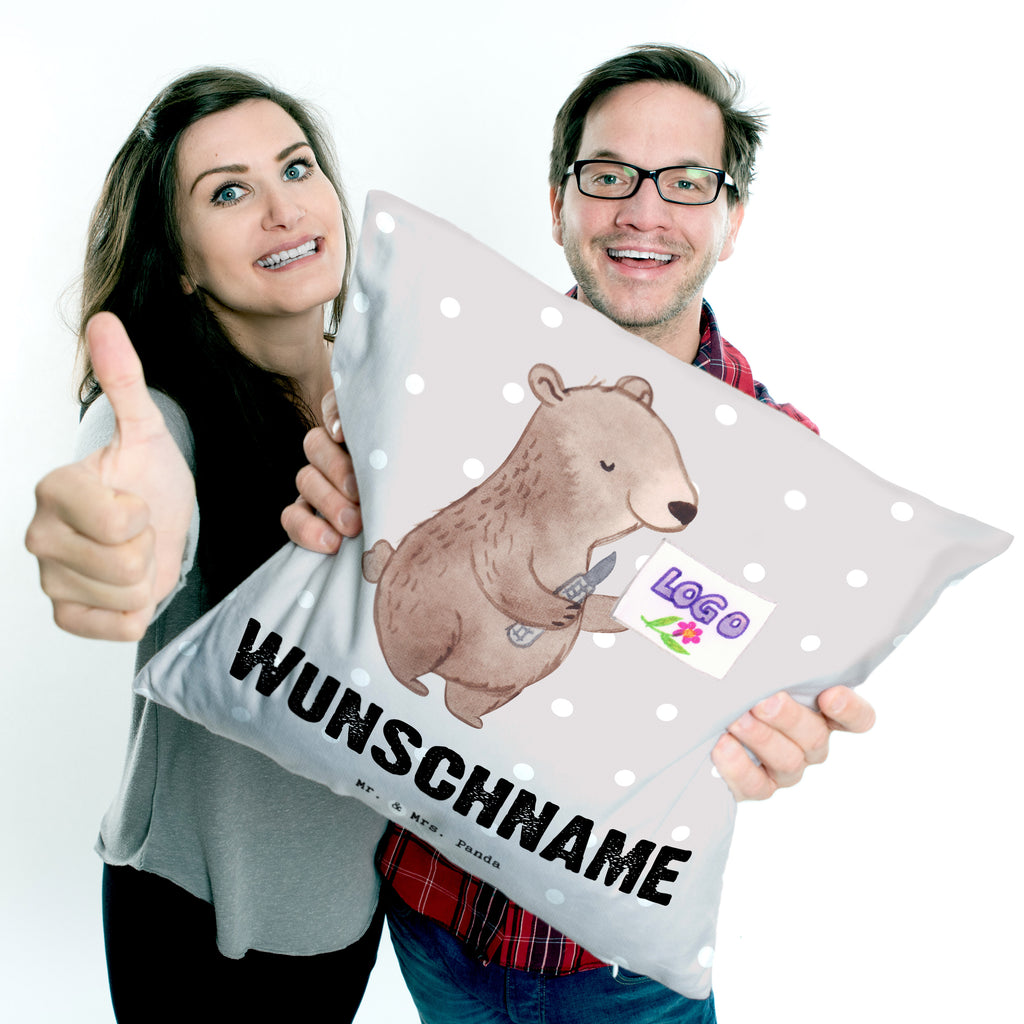 Personalisiertes Kissen Kaufmann für Marketingkommunikation mit Herz Kissen, personalisiert, Name, Wunschname, bedrucken, Kopfkissen, Beruf, Ausbildung, Jubiläum, Abschied, Rente, Kollege, Kollegin, Geschenk, Schenken, Arbeitskollege, Mitarbeiter, Firma, Danke, Dankeschön