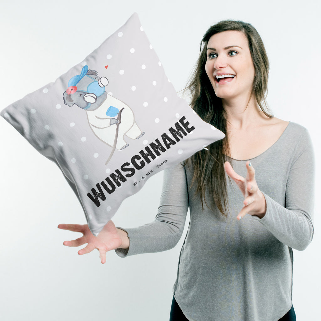 Personalisiertes Kissen Lackiererin mit Herz Kissen, personalisiert, Name, Wunschname, bedrucken, Kopfkissen, Beruf, Ausbildung, Jubiläum, Abschied, Rente, Kollege, Kollegin, Geschenk, Schenken, Arbeitskollege, Mitarbeiter, Firma, Danke, Dankeschön, Lackiererin, Lackierermeisterin, Werkstatt Lackiererin, Gesellenprüfung