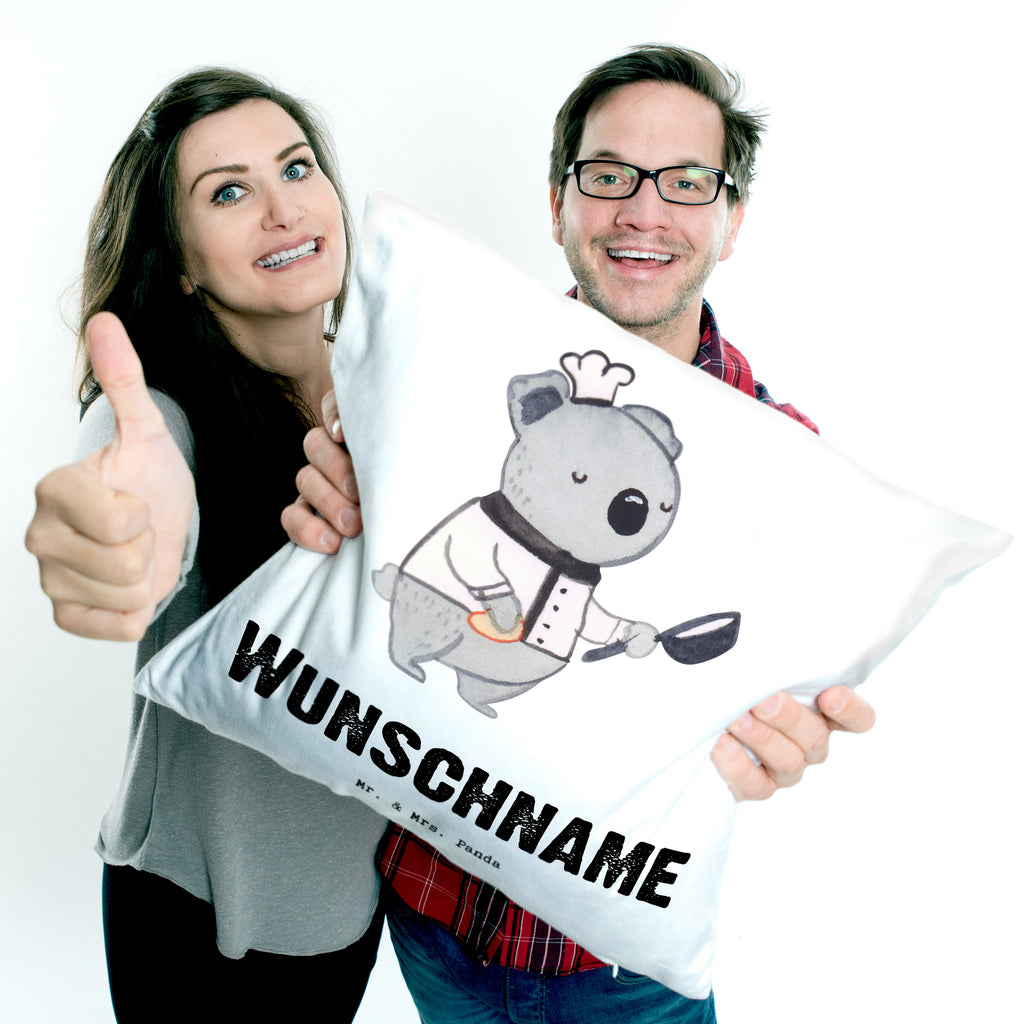 Personalisiertes Kissen Beikoch mit Herz Kissen, personalisiert, Name, Wunschname, bedrucken, Kopfkissen, Beruf, Ausbildung, Jubiläum, Abschied, Rente, Kollege, Kollegin, Geschenk, Schenken, Arbeitskollege, Mitarbeiter, Firma, Danke, Dankeschön, Beikoch, Spülhilfe, Hilfskoch, Jungkoch, Küchenhilfe, Gastronomie, Restaurant, Koch