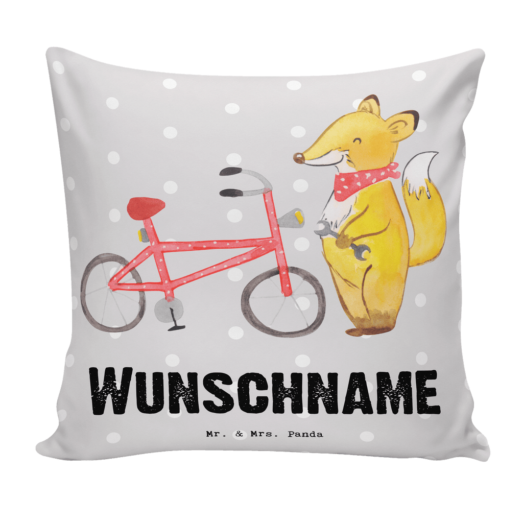 Personalisiertes Kissen Zweirad Mechatroniker mit Herz Kissen, personalisiert, Name, Wunschname, bedrucken, Kopfkissen, Beruf, Ausbildung, Jubiläum, Abschied, Rente, Kollege, Kollegin, Geschenk, Schenken, Arbeitskollege, Mitarbeiter, Firma, Danke, Dankeschön