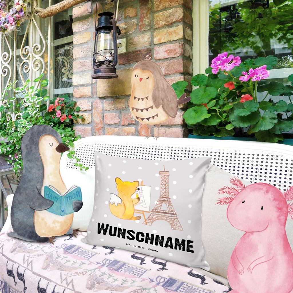 Personalisiertes Kissen Fuchs Urban sketching Tage Kissen, personalisiert, Name, Wunschname, bedrucken, Kopfkissen, Geschenk, Sport, Sportart, Hobby, Schenken, Danke, Dankeschön, Auszeichnung, Gewinn, Sportler, Urban Sketching, Zeichnen, Künstler, Malen, Zeichenschule