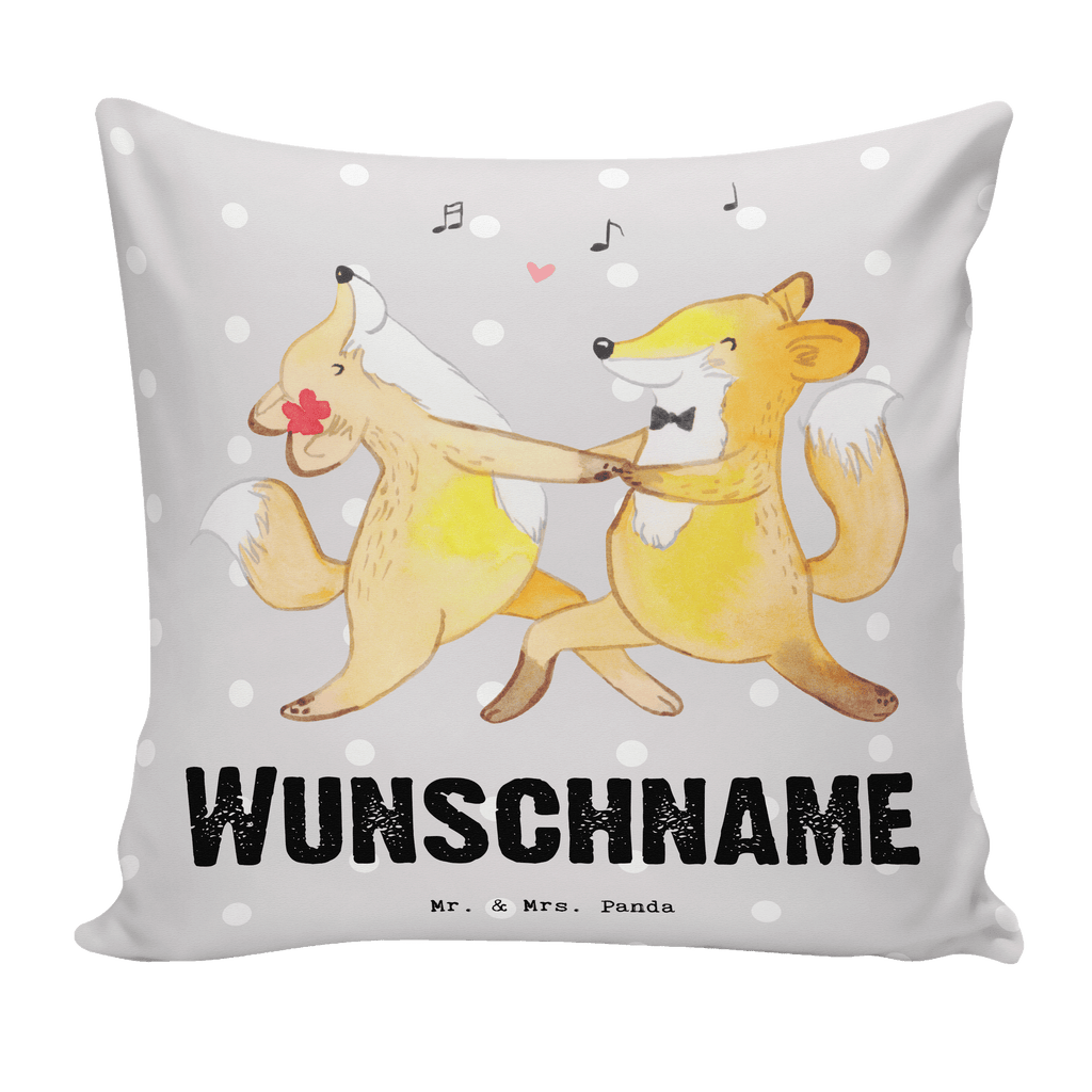 Personalisiertes Kissen Füchse Salsa tanzen Tage Kissen, personalisiert, Name, Wunschname, bedrucken, Kopfkissen, Geschenk, Sport, Sportart, Hobby, Schenken, Danke, Dankeschön, Auszeichnung, Gewinn, Sportler, Salsa tanzen, Tanzschule, Tanzen, Tanzkurs