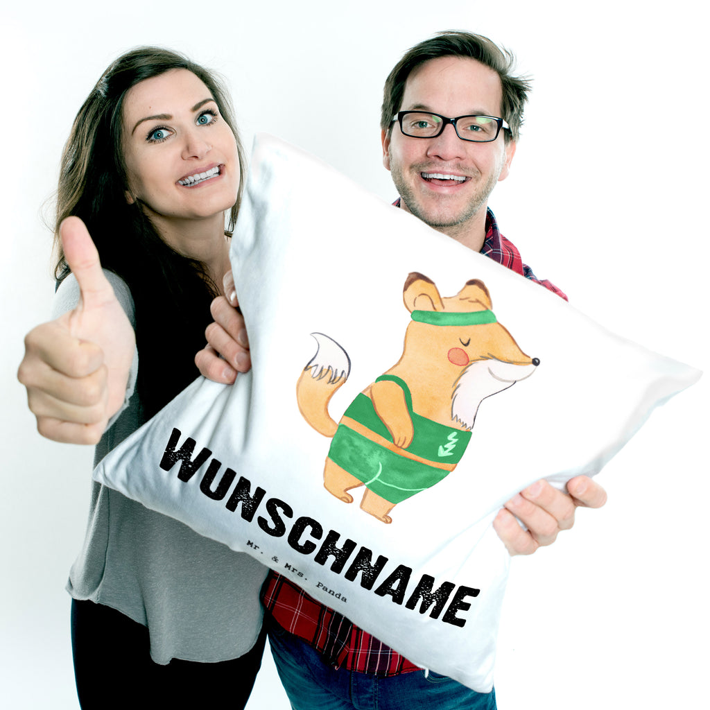 Personalisiertes Kissen Sportlehrer mit Herz Kissen, personalisiert, Name, Wunschname, bedrucken, Kopfkissen, Beruf, Ausbildung, Jubiläum, Abschied, Rente, Kollege, Kollegin, Geschenk, Schenken, Arbeitskollege, Mitarbeiter, Firma, Danke, Dankeschön
