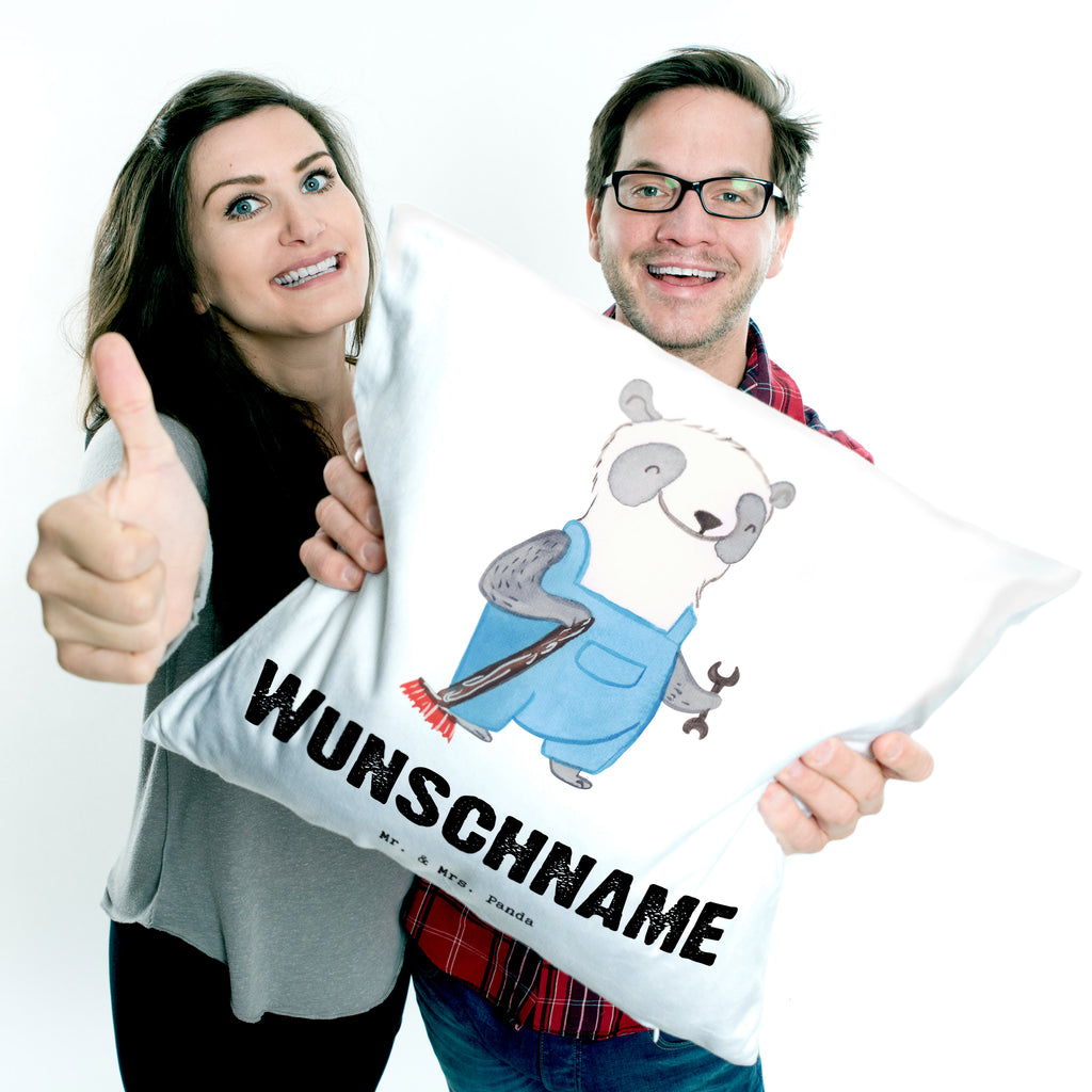 Personalisiertes Kissen Hausmeister mit Herz Kissen, personalisiert, Name, Wunschname, bedrucken, Kopfkissen, Beruf, Ausbildung, Jubiläum, Abschied, Rente, Kollege, Kollegin, Geschenk, Schenken, Arbeitskollege, Mitarbeiter, Firma, Danke, Dankeschön, Hausmeister, Concierge, Hausverwalter, Facility Manager