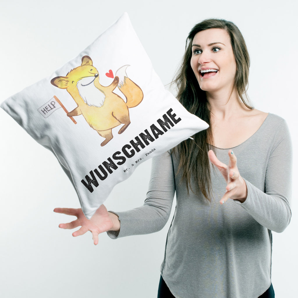 Personalisiertes Kissen Sozialarbeiter mit Herz Kissen, personalisiert, Name, Wunschname, bedrucken, Kopfkissen, Beruf, Ausbildung, Jubiläum, Abschied, Rente, Kollege, Kollegin, Geschenk, Schenken, Arbeitskollege, Mitarbeiter, Firma, Danke, Dankeschön