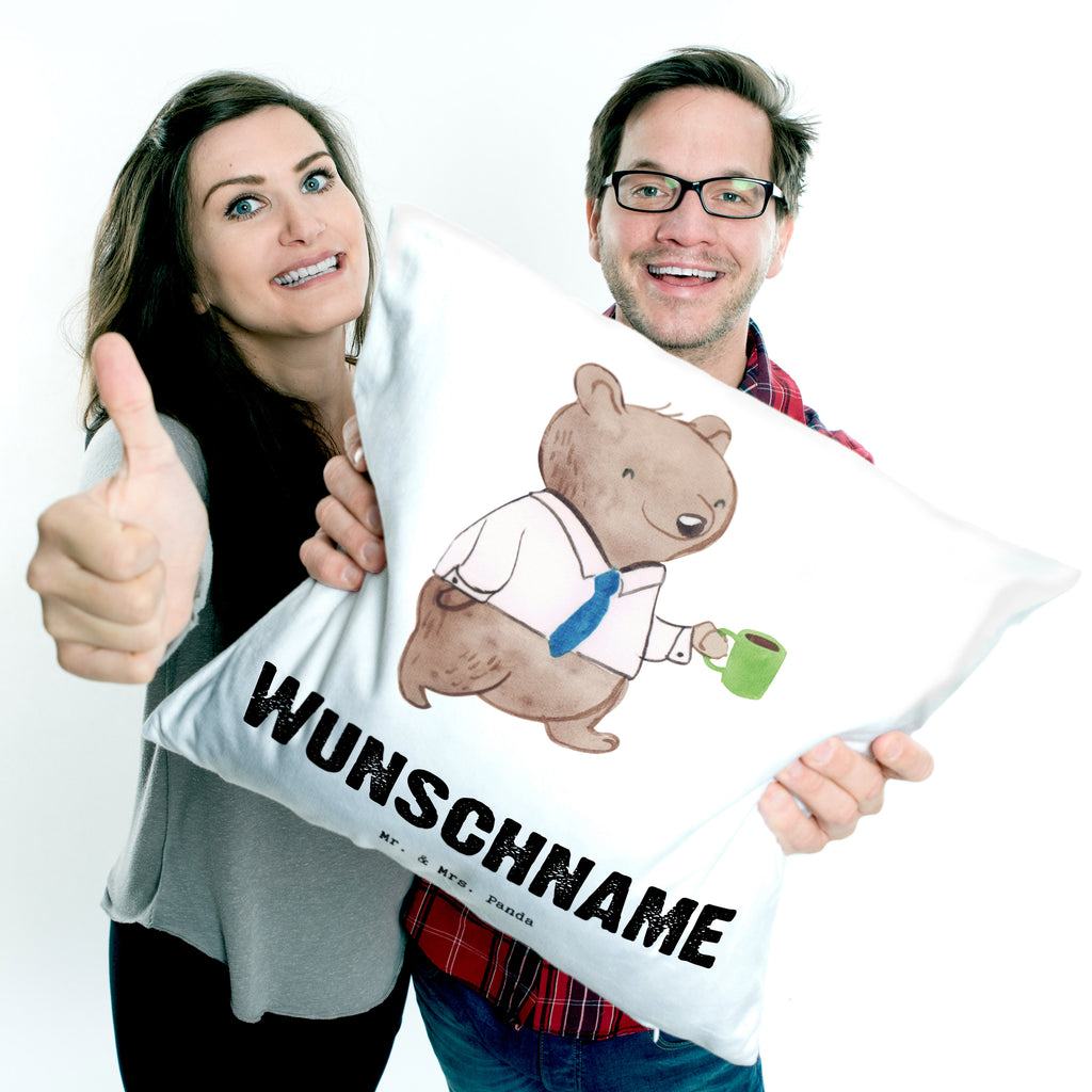 Personalisiertes Kissen Ausbilder mit Herz Kissen, personalisiert, Name, Wunschname, bedrucken, Kopfkissen, Beruf, Ausbildung, Jubiläum, Abschied, Rente, Kollege, Kollegin, Geschenk, Schenken, Arbeitskollege, Mitarbeiter, Firma, Danke, Dankeschön, Ausbilder, Tutor, Ausbilderprüfung