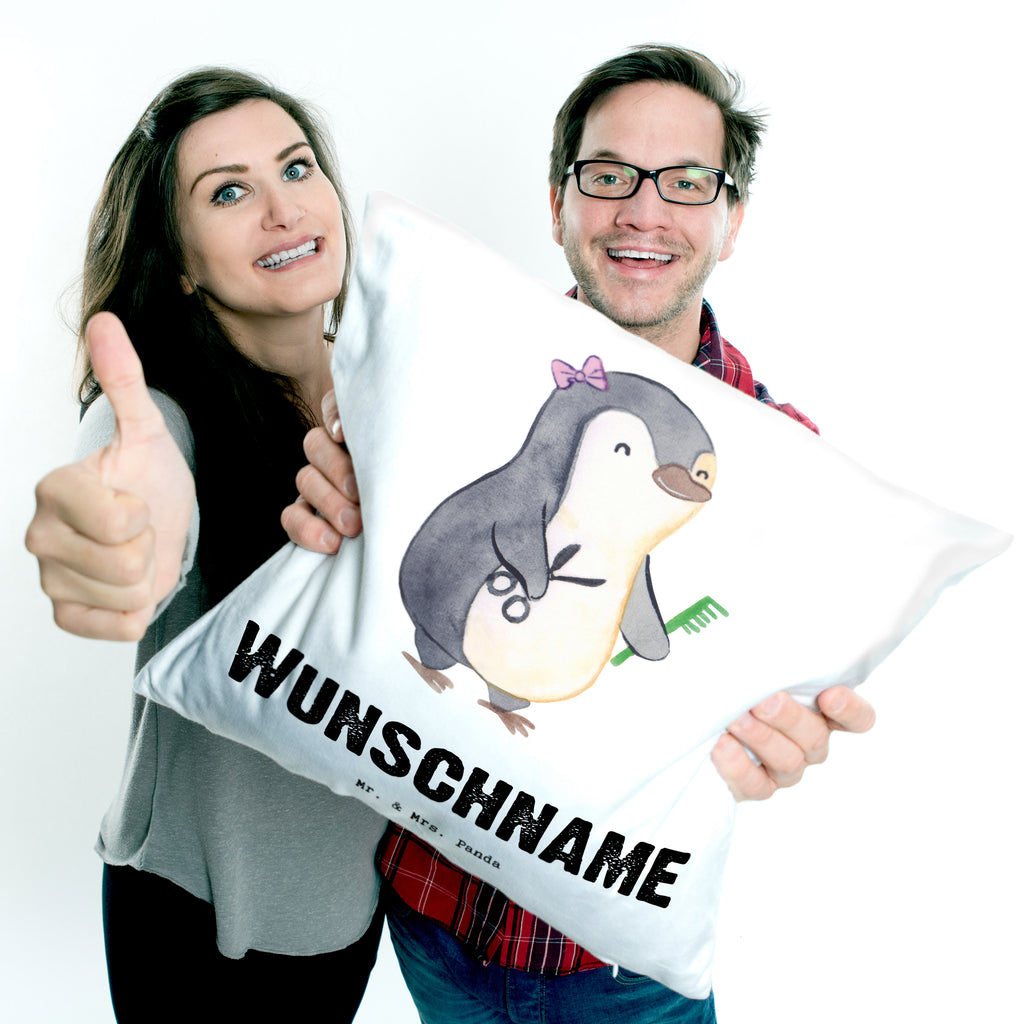 Personalisiertes Kissen Friseurin mit Herz Kissen, personalisiert, Name, Wunschname, bedrucken, Kopfkissen, Beruf, Ausbildung, Jubiläum, Abschied, Rente, Kollege, Kollegin, Geschenk, Schenken, Arbeitskollege, Mitarbeiter, Firma, Danke, Dankeschön, Frisörin, Haarstylistin, Frisörbesuch, Friseursalon, Eröffnung Friseur