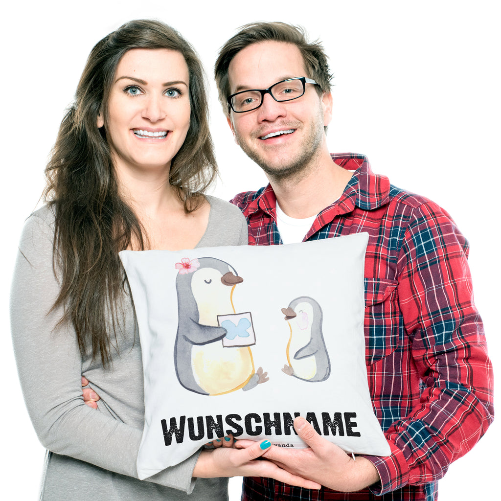 Personalisiertes Kissen Logopädin mit Herz Kissen, personalisiert, Name, Wunschname, bedrucken, Kopfkissen, Beruf, Ausbildung, Jubiläum, Abschied, Rente, Kollege, Kollegin, Geschenk, Schenken, Arbeitskollege, Mitarbeiter, Firma, Danke, Dankeschön, Logopädin, Logopädie, Studium