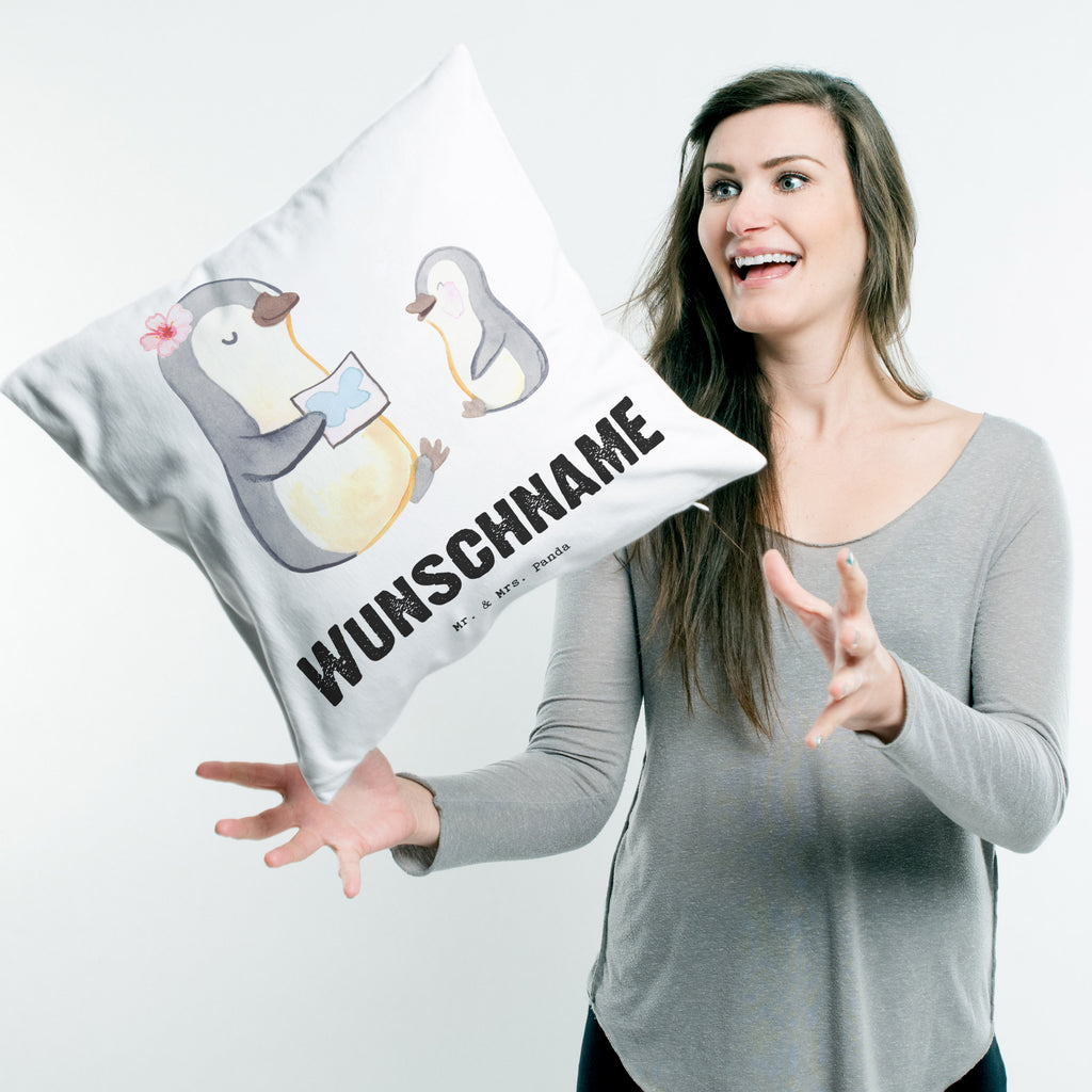 Personalisiertes Kissen Logopädin mit Herz Kissen, personalisiert, Name, Wunschname, bedrucken, Kopfkissen, Beruf, Ausbildung, Jubiläum, Abschied, Rente, Kollege, Kollegin, Geschenk, Schenken, Arbeitskollege, Mitarbeiter, Firma, Danke, Dankeschön, Logopädin, Logopädie, Studium