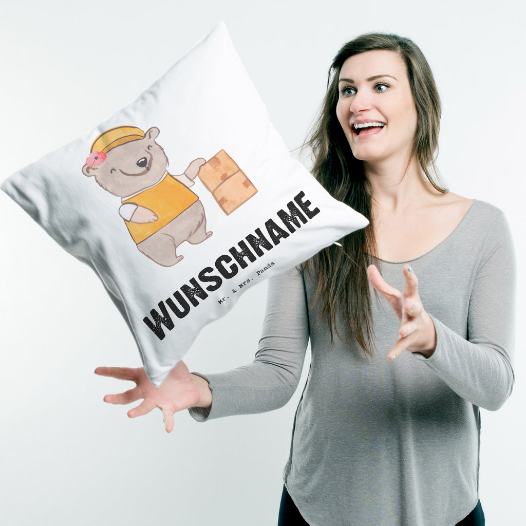 Personalisiertes Kissen Lagerarbeiterin mit Herz Kissen, personalisiert, Name, Wunschname, bedrucken, Kopfkissen, Beruf, Ausbildung, Jubiläum, Abschied, Rente, Kollege, Kollegin, Geschenk, Schenken, Arbeitskollege, Mitarbeiter, Firma, Danke, Dankeschön, Lagerarbeiterin, Fachlageristin, Lageristin, Lagerverwalterin