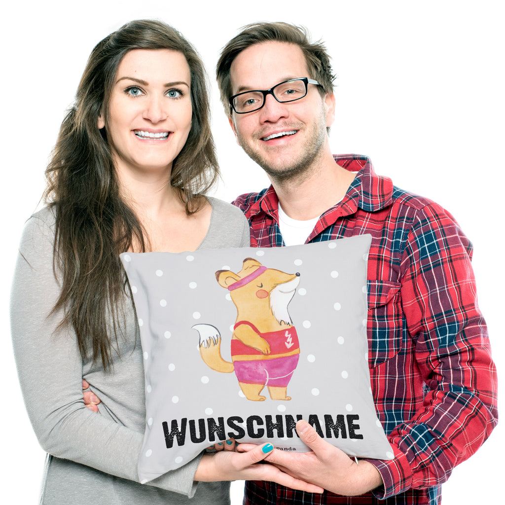 Personalisiertes Kissen Sportlehrerin mit Herz Kissen, personalisiert, Name, Wunschname, bedrucken, Kopfkissen, Beruf, Ausbildung, Jubiläum, Abschied, Rente, Kollege, Kollegin, Geschenk, Schenken, Arbeitskollege, Mitarbeiter, Firma, Danke, Dankeschön
