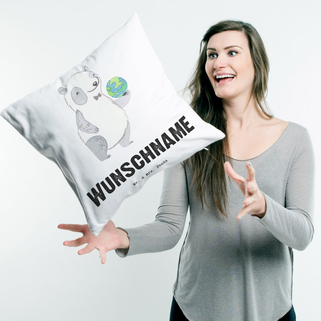 Personalisiertes Kissen Touristikkaufmann mit Herz Kissen, personalisiert, Name, Wunschname, bedrucken, Kopfkissen, Beruf, Ausbildung, Jubiläum, Abschied, Rente, Kollege, Kollegin, Geschenk, Schenken, Arbeitskollege, Mitarbeiter, Firma, Danke, Dankeschön
