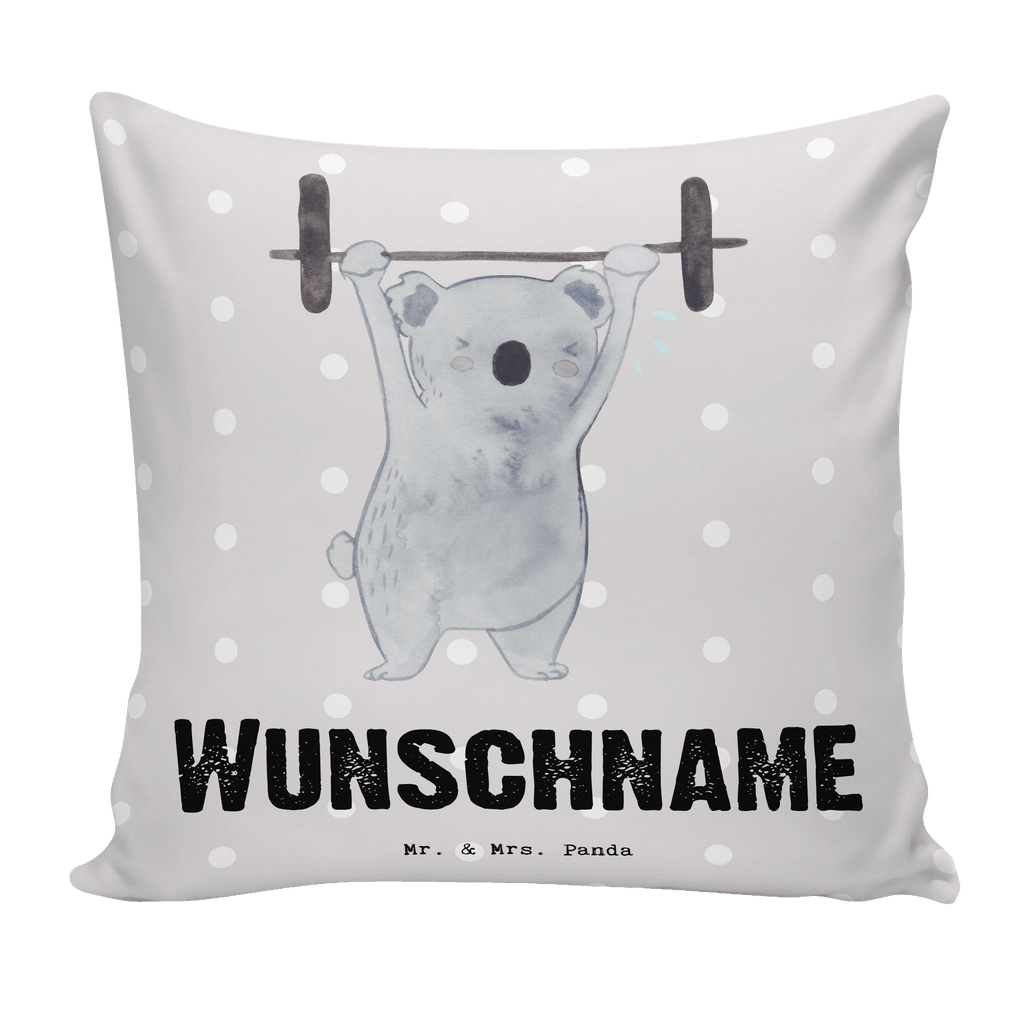 Personalisiertes Kissen Koala Crossfit Tage Kissen, personalisiert, Name, Wunschname, bedrucken, Kopfkissen, Geschenk, Sport, Sportart, Hobby, Schenken, Danke, Dankeschön, Auszeichnung, Gewinn, Sportler, Crossfit, Wettkampfsport, Sportschule