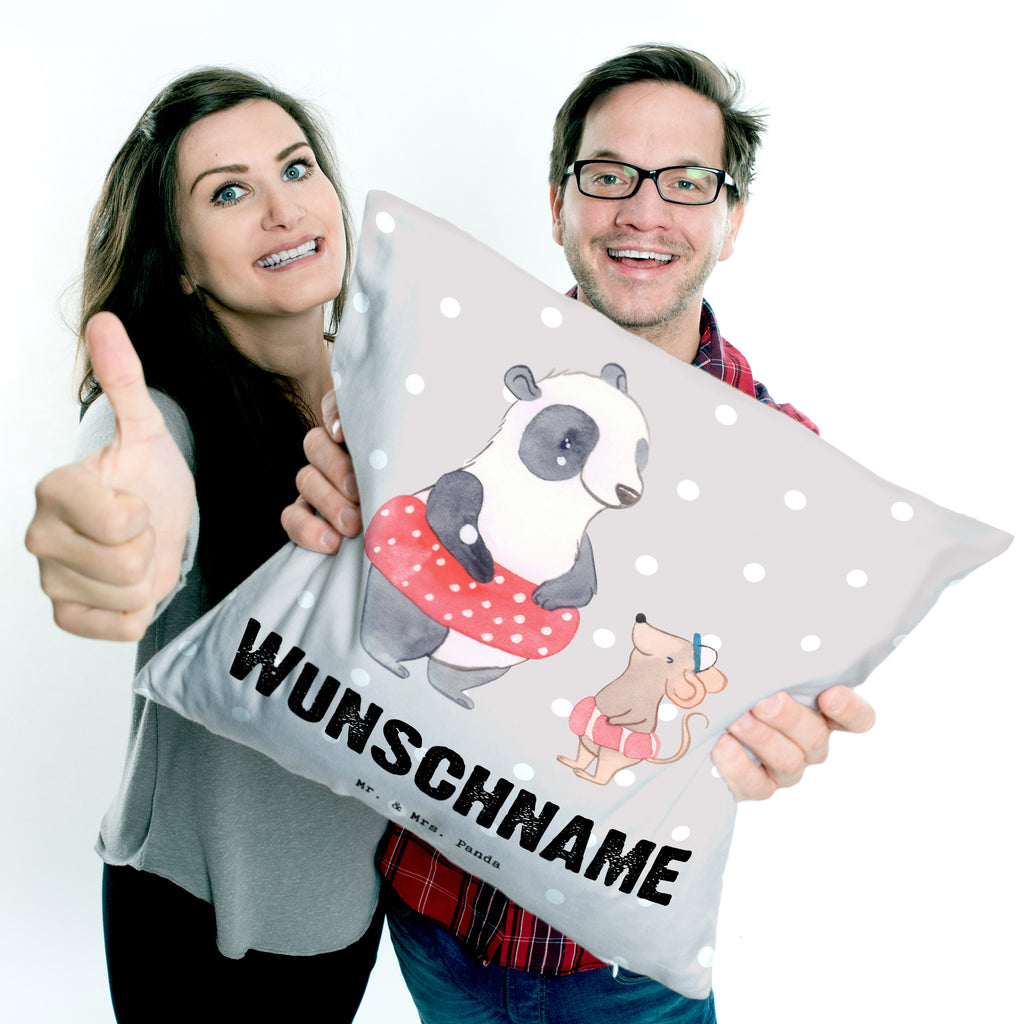 Personalisiertes Kissen Otter Schwimmen Tage Kissen, personalisiert, Name, Wunschname, bedrucken, Kopfkissen, Geschenk, Sport, Sportart, Hobby, Schenken, Danke, Dankeschön, Auszeichnung, Gewinn, Sportler, Schwimmen, Schwimmkurs, Wassersport