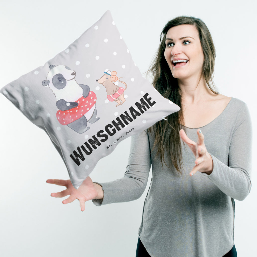 Personalisiertes Kissen Otter Schwimmen Tage Kissen, personalisiert, Name, Wunschname, bedrucken, Kopfkissen, Geschenk, Sport, Sportart, Hobby, Schenken, Danke, Dankeschön, Auszeichnung, Gewinn, Sportler, Schwimmen, Schwimmkurs, Wassersport