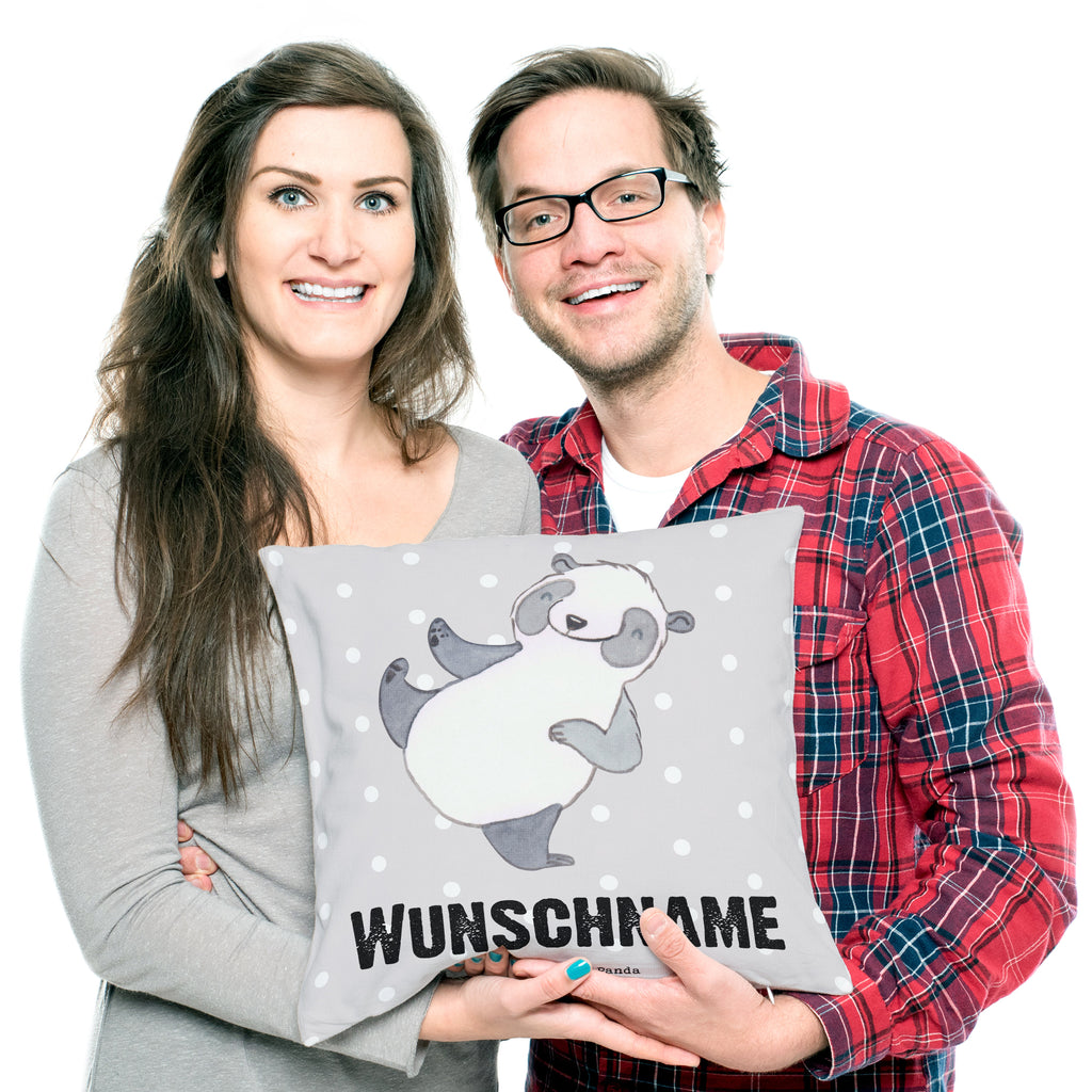 Personalisiertes Kissen Panda Kampfkunst Tage Kissen, personalisiert, Name, Wunschname, bedrucken, Kopfkissen, Geschenk, Sport, Sportart, Hobby, Schenken, Danke, Dankeschön, Auszeichnung, Gewinn, Sportler, Kampfkunst, Kampfsportarten, Selbstverteidigung