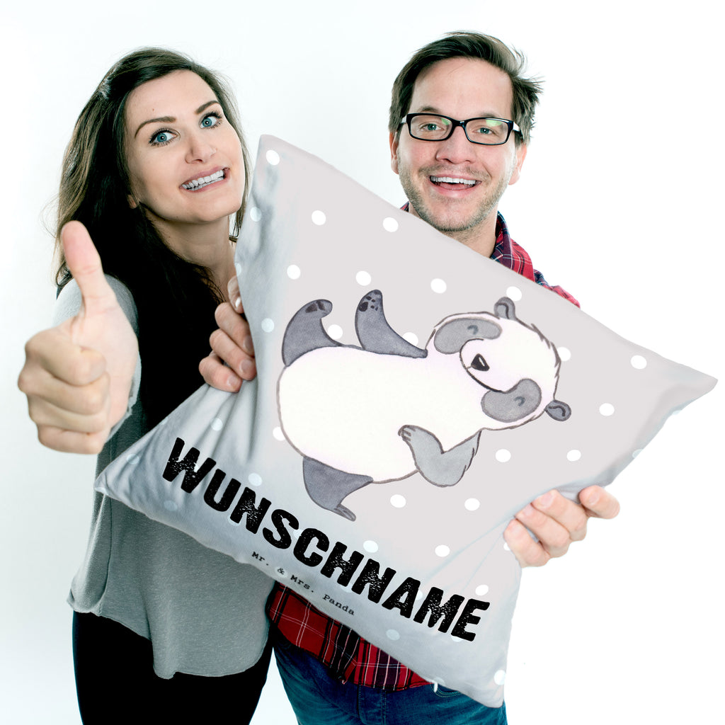 Personalisiertes Kissen Panda Kampfkunst Tage Kissen, personalisiert, Name, Wunschname, bedrucken, Kopfkissen, Geschenk, Sport, Sportart, Hobby, Schenken, Danke, Dankeschön, Auszeichnung, Gewinn, Sportler, Kampfkunst, Kampfsportarten, Selbstverteidigung
