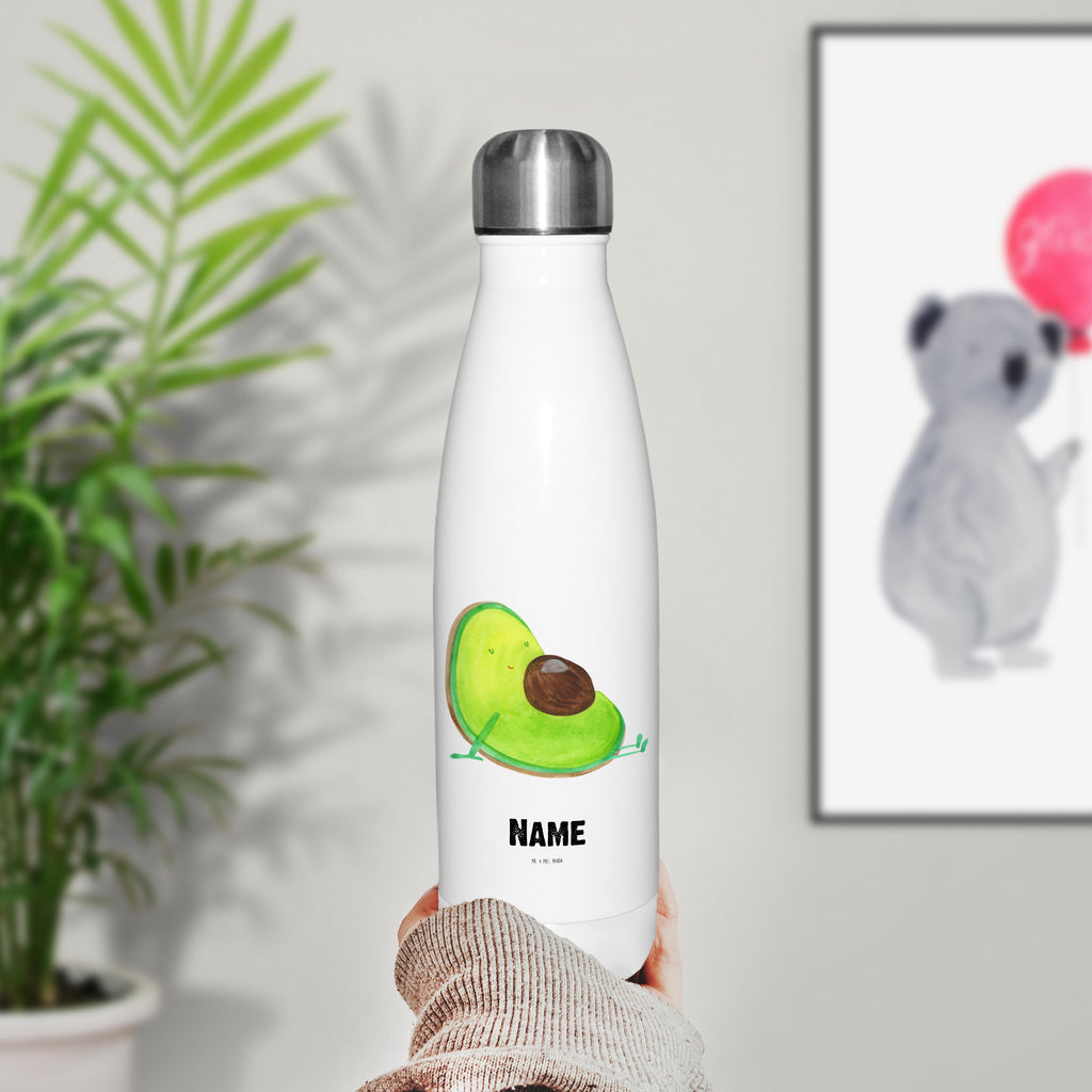 Personalisierte Thermosflasche Avocado schwanger Personalisierte Isolierflasche, Personalisierte Thermoflasche, Personalisierte Trinkflasche, Trinkflasche Mit Namen, Wunschname, Bedrucken, Namensflasche, Avocado, Veggie, Vegan, Gesund, schwanger, Schwangerschaft, Babyparty, Babyshower