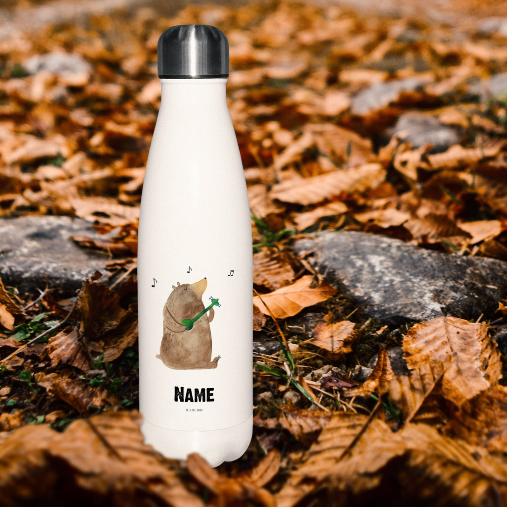 Personalisierte Thermosflasche Bär Lied Personalisierte Isolierflasche, Personalisierte Thermoflasche, Personalisierte Trinkflasche, Trinkflasche Mit Namen, Wunschname, Bedrucken, Namensflasche, Bär, Teddy, Teddybär, Bärchen, Bear, Liebeslied, Lied, Song, Valentinstag, Valentine, Geschenk, Partner, Liebe, Freundin, Frau, Herz, Spruch