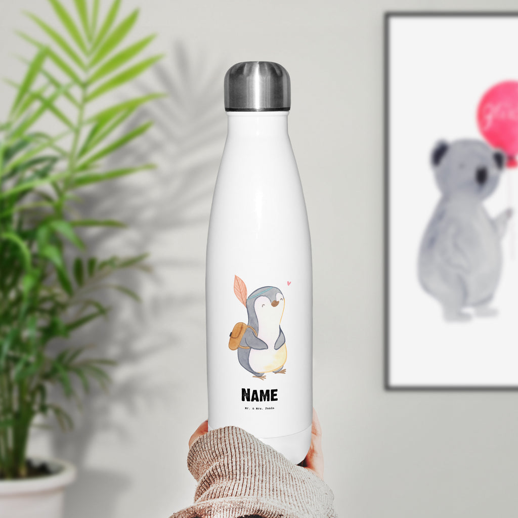 Personalisierte Thermosflasche Pinguin Ausflug Tage Personalisierte Isolierflasche, Personalisierte Thermoflasche, Personalisierte Trinkflasche, Trinkflasche Mit Namen, Wunschname, Bedrucken, Namensflasche, Geschenk, Sport, Sportart, Hobby, Schenken, Danke, Dankeschön, Auszeichnung, Gewinn, Sportler, Ausflüge machen, reisen, Ausflug, Ausflugsziele