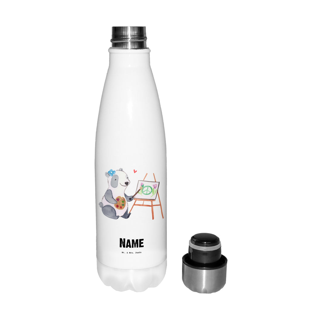 Personalisierte Thermosflasche Künstlerin mit Herz Personalisierte Isolierflasche, Personalisierte Thermoflasche, Personalisierte Trinkflasche, Trinkflasche Mit Namen, Wunschname, Bedrucken, Namensflasche, Beruf, Ausbildung, Jubiläum, Abschied, Rente, Kollege, Kollegin, Geschenk, Schenken, Arbeitskollege, Mitarbeiter, Firma, Danke, Dankeschön, Künstlerin, Malerin, Kunstmalerin, Galerie Eröffnung, Kunstschule