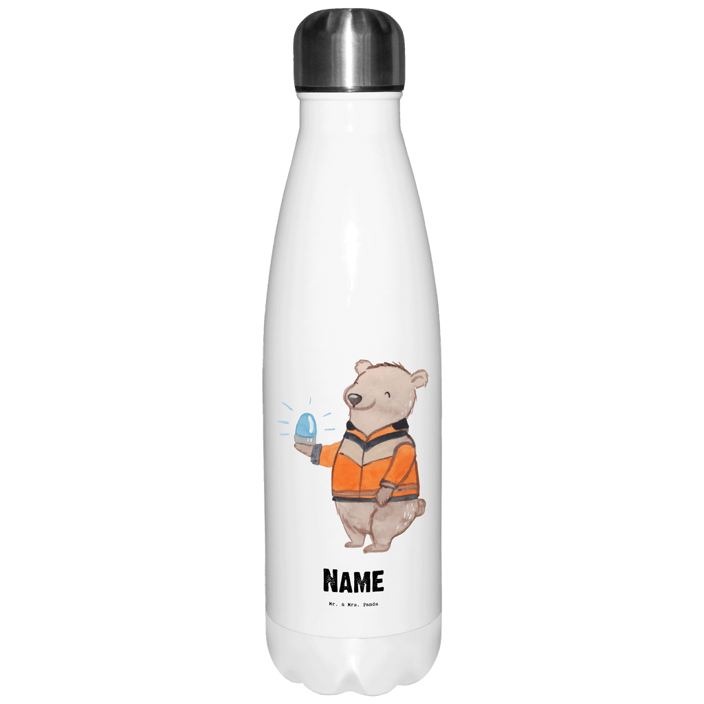 Personalisierte Thermosflasche Rettungswagenfahrer mit Herz Personalisierte Isolierflasche, Personalisierte Thermoflasche, Personalisierte Trinkflasche, Trinkflasche Mit Namen, Wunschname, Bedrucken, Namensflasche, Beruf, Ausbildung, Jubiläum, Abschied, Rente, Kollege, Kollegin, Geschenk, Schenken, Arbeitskollege, Mitarbeiter, Firma, Danke, Dankeschön