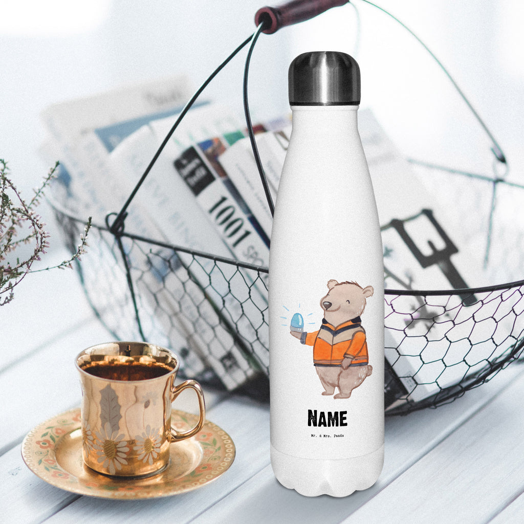 Personalisierte Thermosflasche Rettungswagenfahrer mit Herz Personalisierte Isolierflasche, Personalisierte Thermoflasche, Personalisierte Trinkflasche, Trinkflasche Mit Namen, Wunschname, Bedrucken, Namensflasche, Beruf, Ausbildung, Jubiläum, Abschied, Rente, Kollege, Kollegin, Geschenk, Schenken, Arbeitskollege, Mitarbeiter, Firma, Danke, Dankeschön