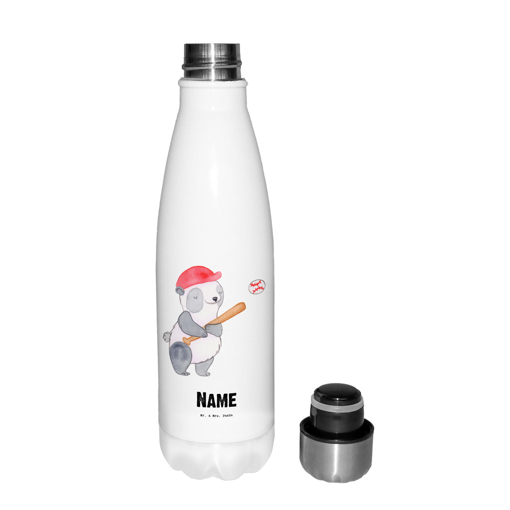 Personalisierte Thermosflasche Panda Baseball spielen Tage Personalisierte Isolierflasche, Personalisierte Thermoflasche, Personalisierte Trinkflasche, Trinkflasche Mit Namen, Wunschname, Bedrucken, Namensflasche, Geschenk, Sport, Sportart, Hobby, Schenken, Danke, Dankeschön, Auszeichnung, Gewinn, Sportler, Baseball spielen, Baseball Spielen, Baseball Match, Ballsport, Baseballplatz, Baseballverein