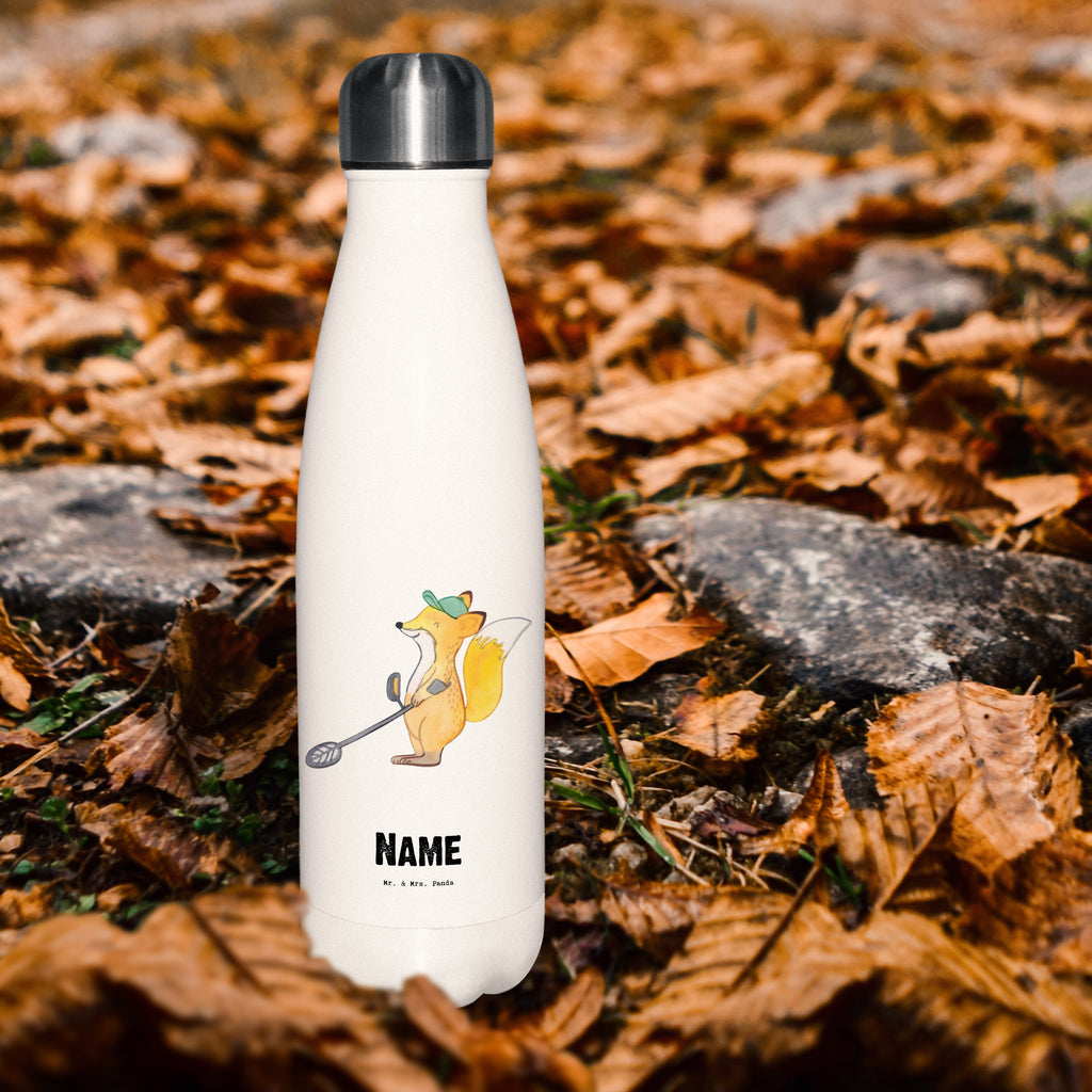 Personalisierte Thermosflasche Fuchs Metalldetektor Tage Personalisierte Isolierflasche, Personalisierte Thermoflasche, Personalisierte Trinkflasche, Trinkflasche Mit Namen, Wunschname, Bedrucken, Namensflasche, Geschenk, Sport, Sportart, Hobby, Schenken, Danke, Dankeschön, Auszeichnung, Gewinn, Sportler, Metalldetektor, Schatzsuche, Sondengänger, Münzen suchen, sondeln