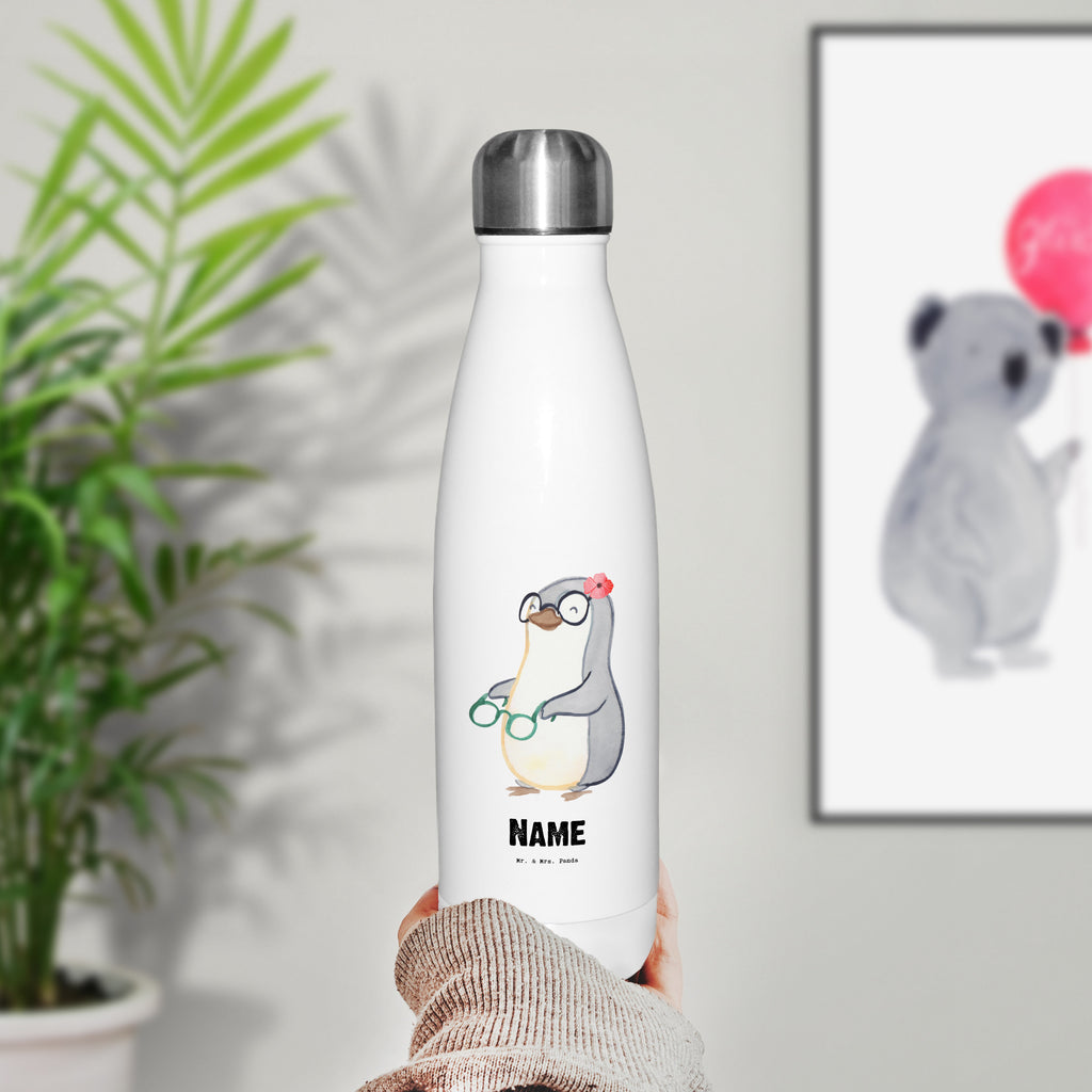 Personalisierte Thermosflasche Augenoptikerin mit Herz Personalisierte Isolierflasche, Personalisierte Thermoflasche, Personalisierte Trinkflasche, Trinkflasche Mit Namen, Wunschname, Bedrucken, Namensflasche, Beruf, Ausbildung, Jubiläum, Abschied, Rente, Kollege, Kollegin, Geschenk, Schenken, Arbeitskollege, Mitarbeiter, Firma, Danke, Dankeschön, Augenoptikerin, Optikerin, Augenärztin, Optometristin, Brillenverkäuferin, Brillengeschäft, Eröffnung