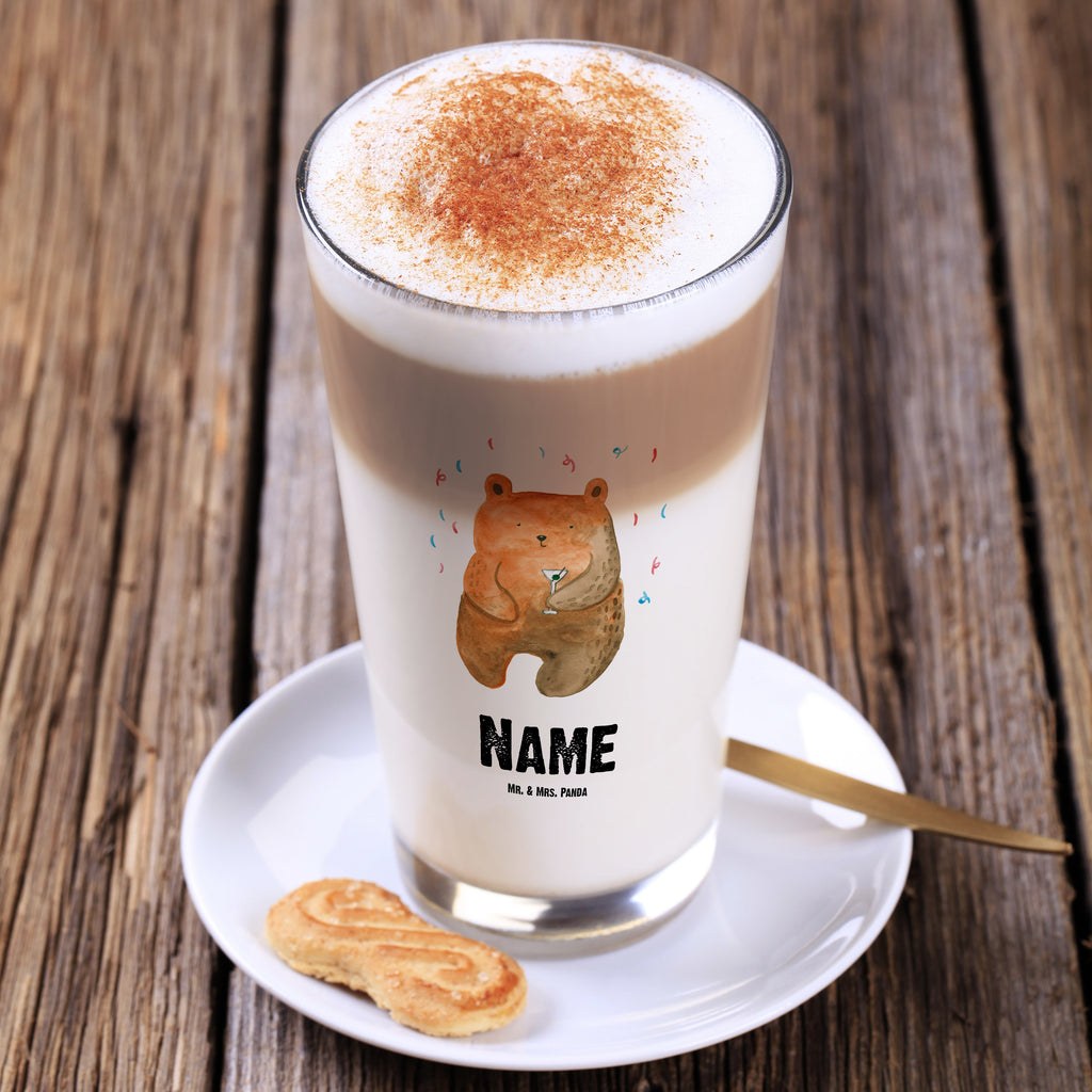 Personalisiertes Glas Bär Party Bedrucktes Glas, Glas mit Namen, Namensglas, Glas personalisiert, Name, Bedrucken, Bär, Teddy, Teddybär, Geburtstag, Geburtstagsgeschenk, Geschenk, Party, Feiern, Abfeiern, Mitbringsel, Gute Laune, Lustig
