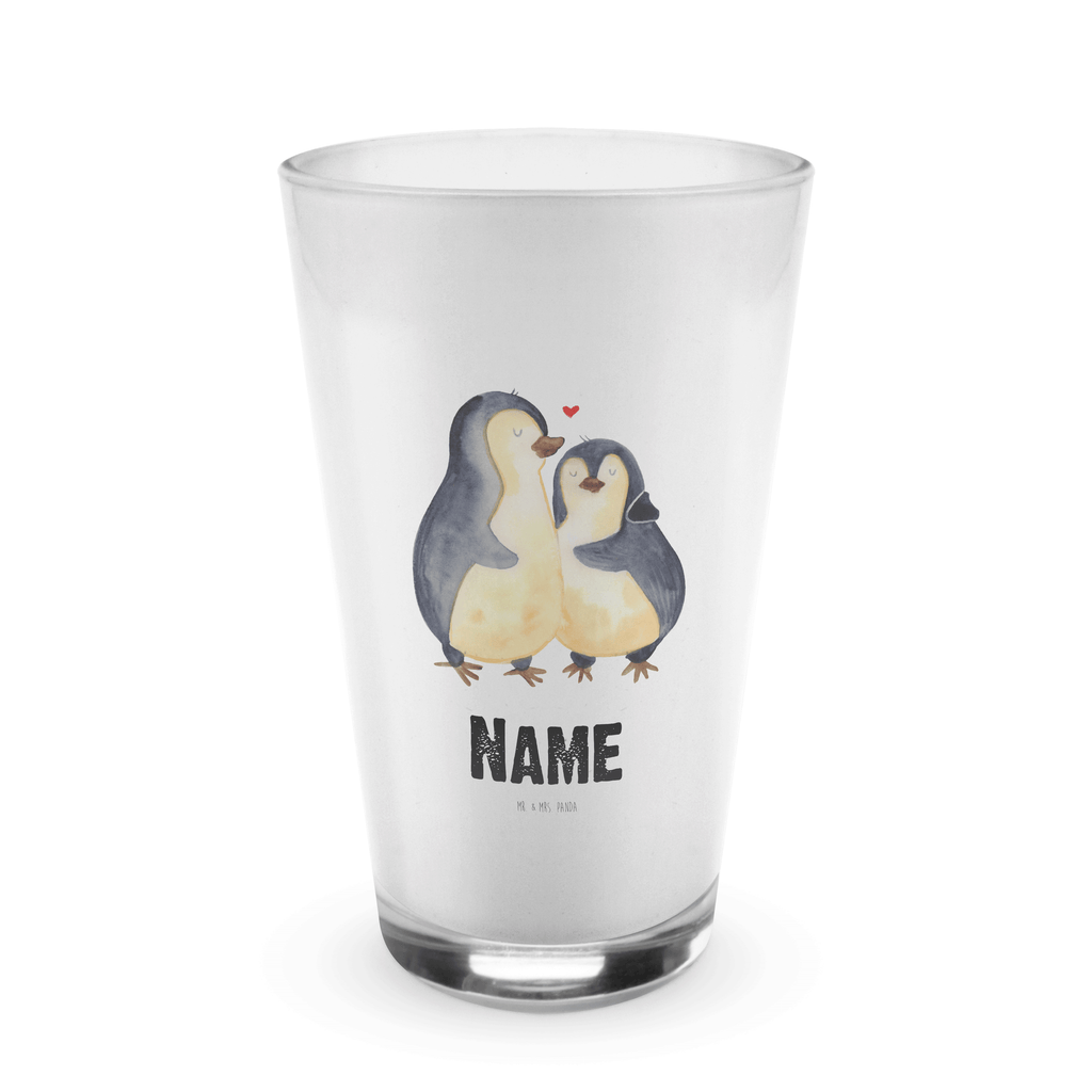 Personalisiertes Glas Pinguin umarmend Bedrucktes Glas, Glas mit Namen, Namensglas, Glas personalisiert, Name, Bedrucken, Pinguin, Liebe, Liebespaar, Liebesbeweis, Liebesgeschenk, Verlobung, Jahrestag, Hochzeitstag, Hochzeit, Hochzeitsgeschenk